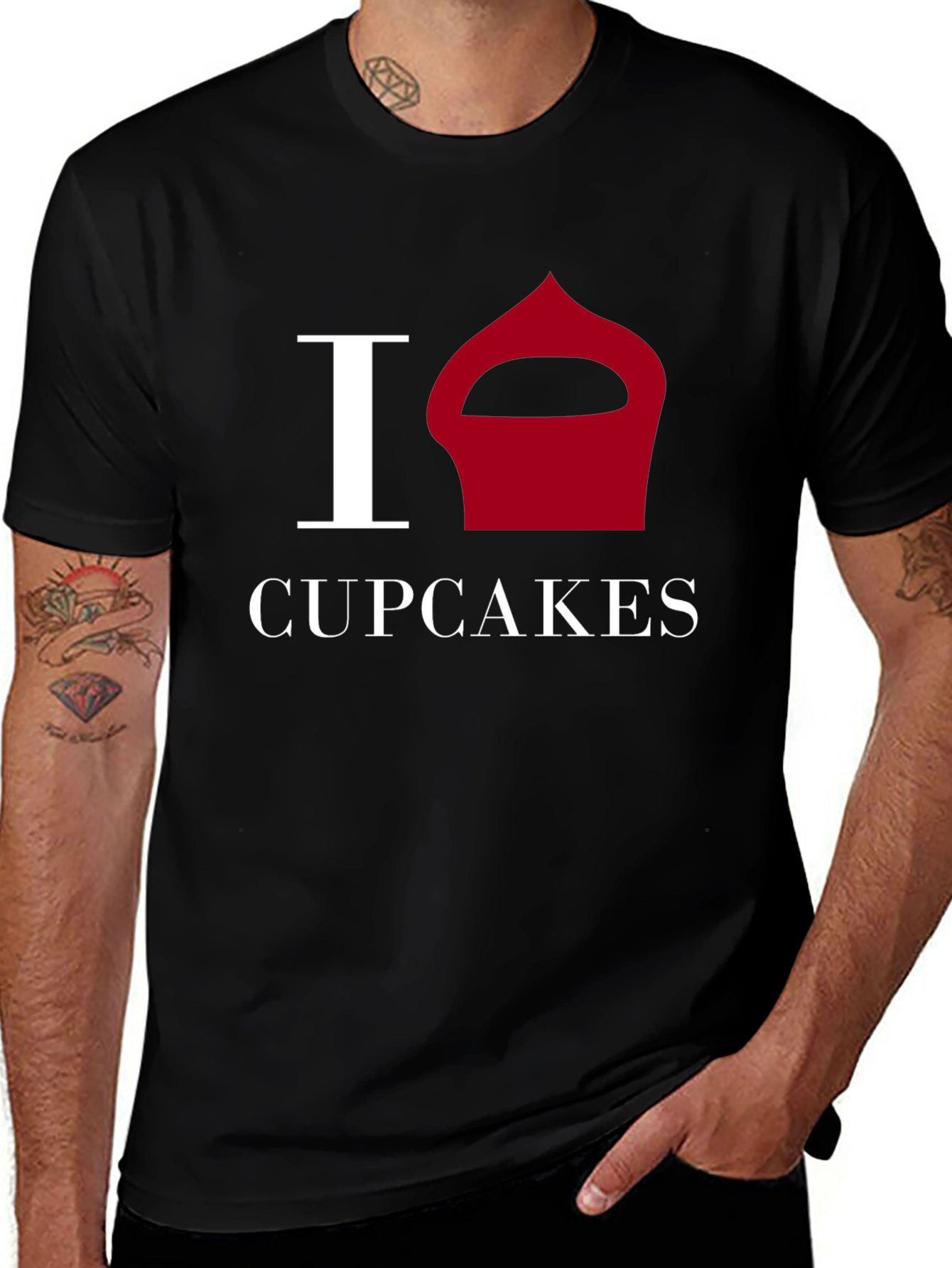 I Love Cupcakes Graphic T-Shirt