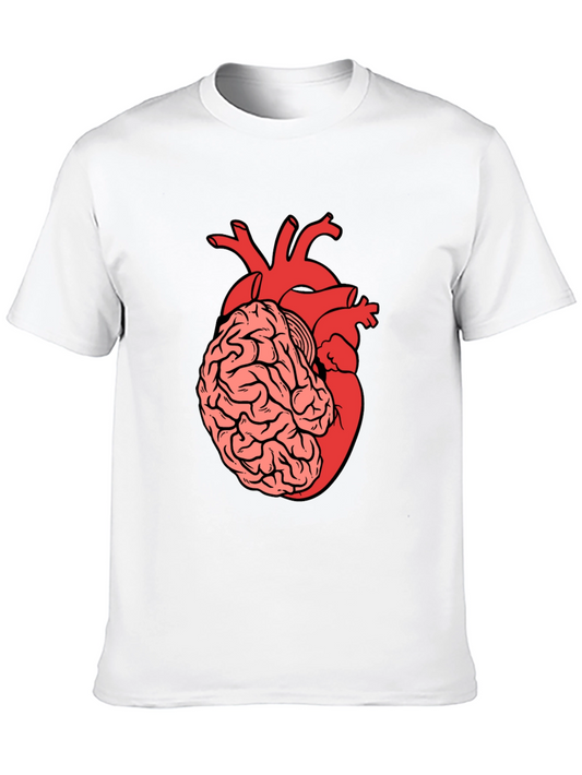 Brain Heart T-Shirt - Anatomical Tee