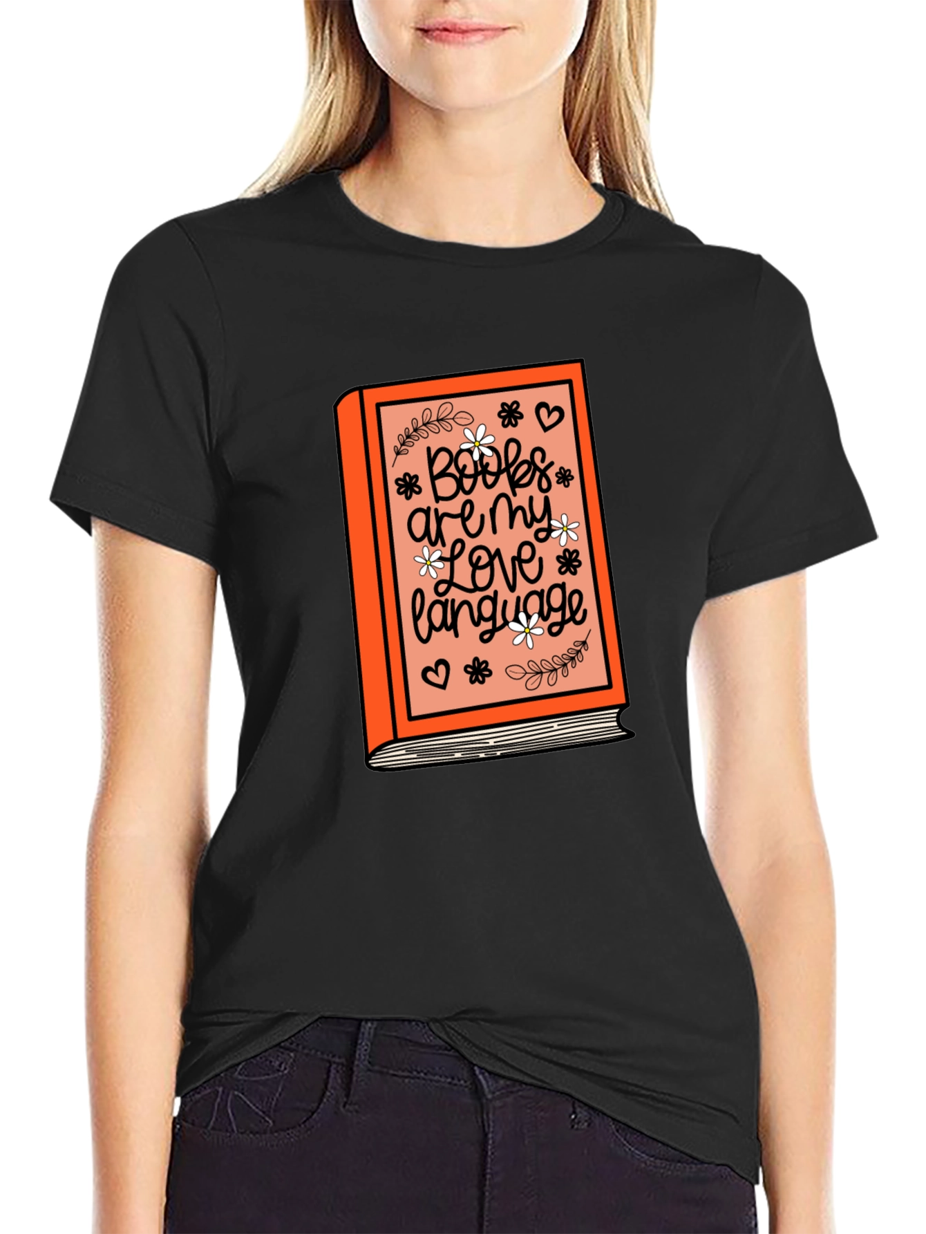 Books Are My Love Language Graphic T-Shirt