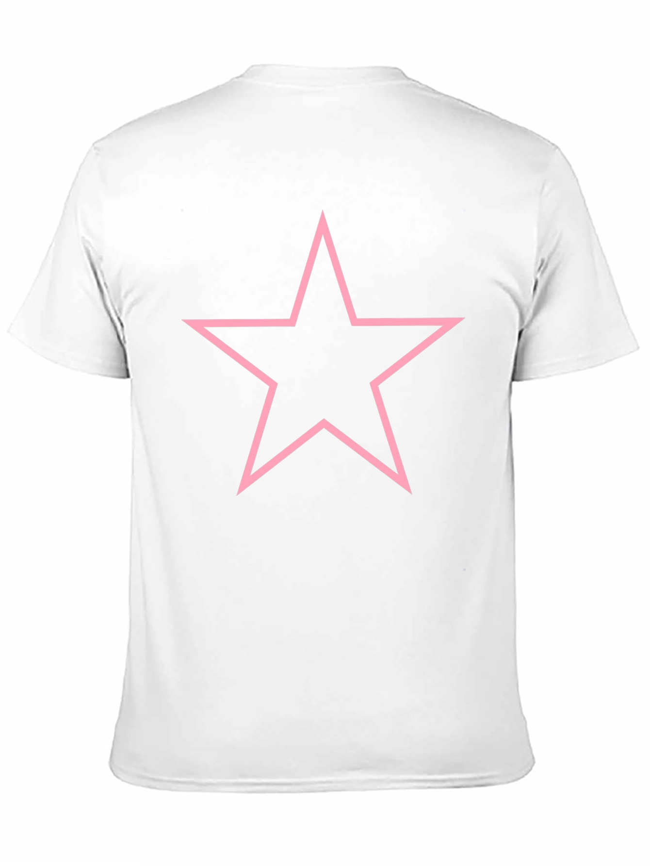 Pink Star Graphic Black T-Shirt