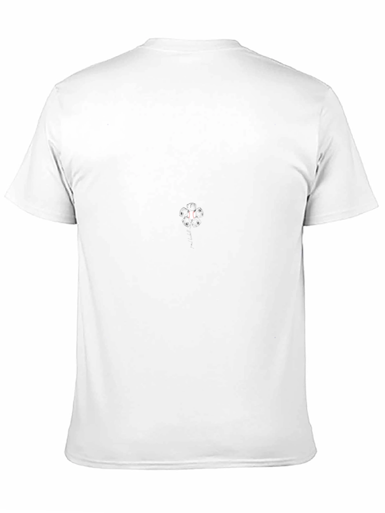 Minimalist Dandelion T-Shirt - Black Casual Tee