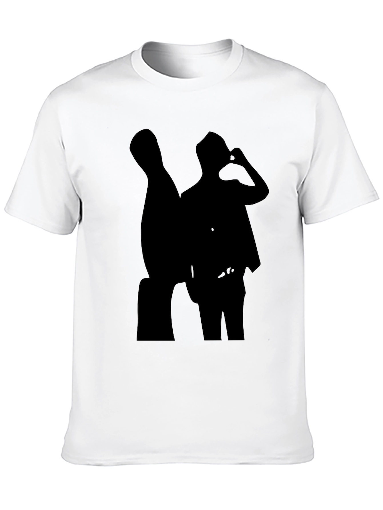 Silhouette Tee: Cool Black Graphic T-Shirt
