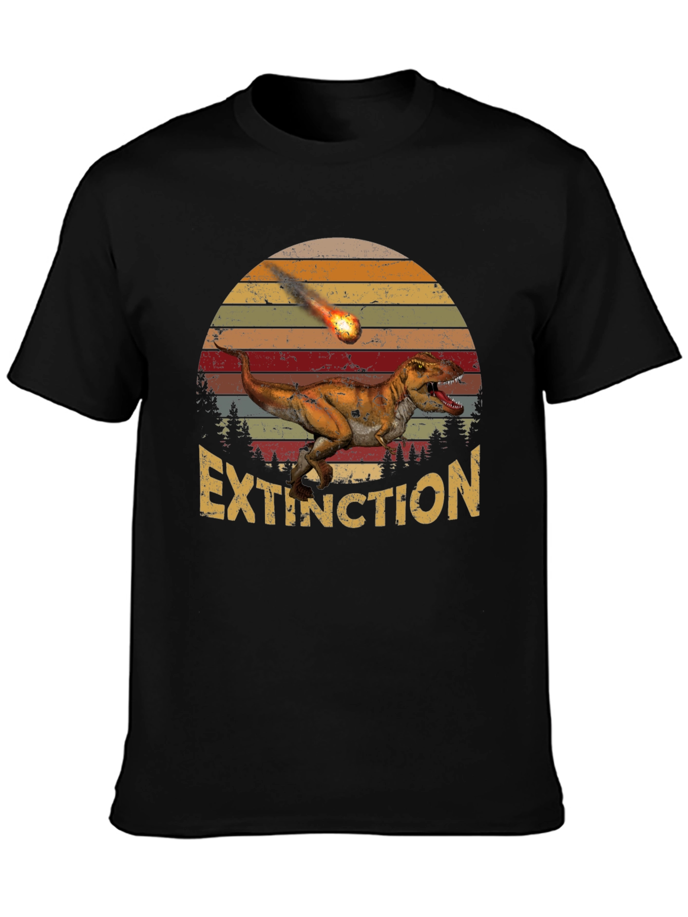 Extinction Dinosaur Graphic T-Shirt