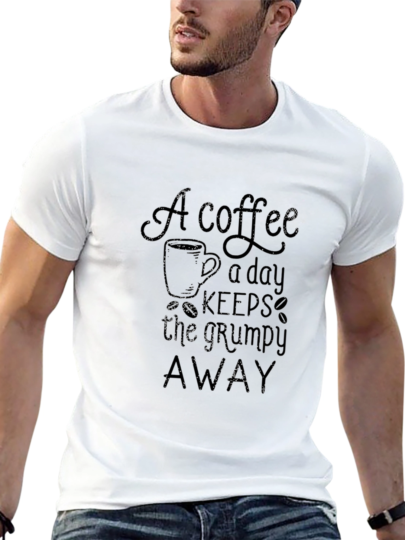 Coffee Lovers Tee: Keeps the Grumpy Away