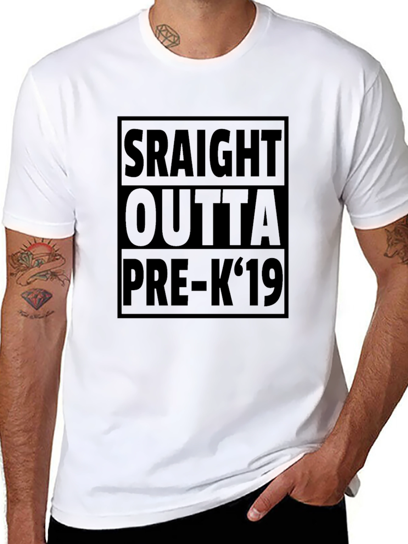 Straight Outta Pre-K 19 Graphic T-Shirt