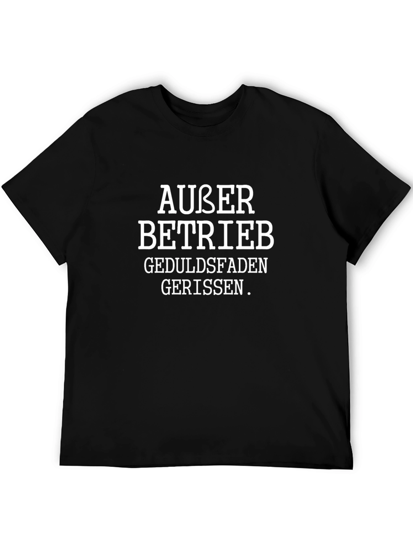 Mens Black T-Shirt - Out of Order