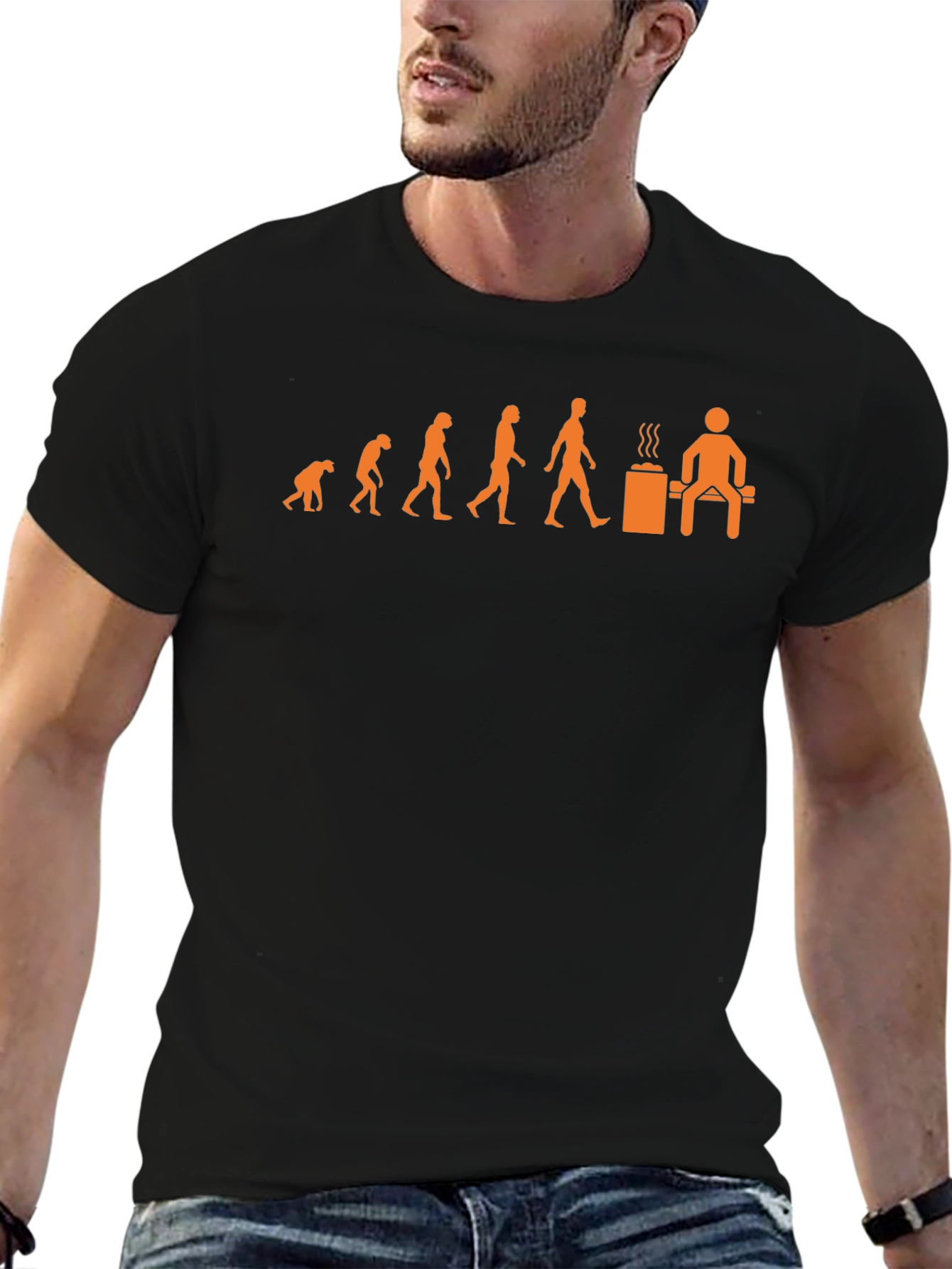 Evolution Sauna Funny T-Shirt
