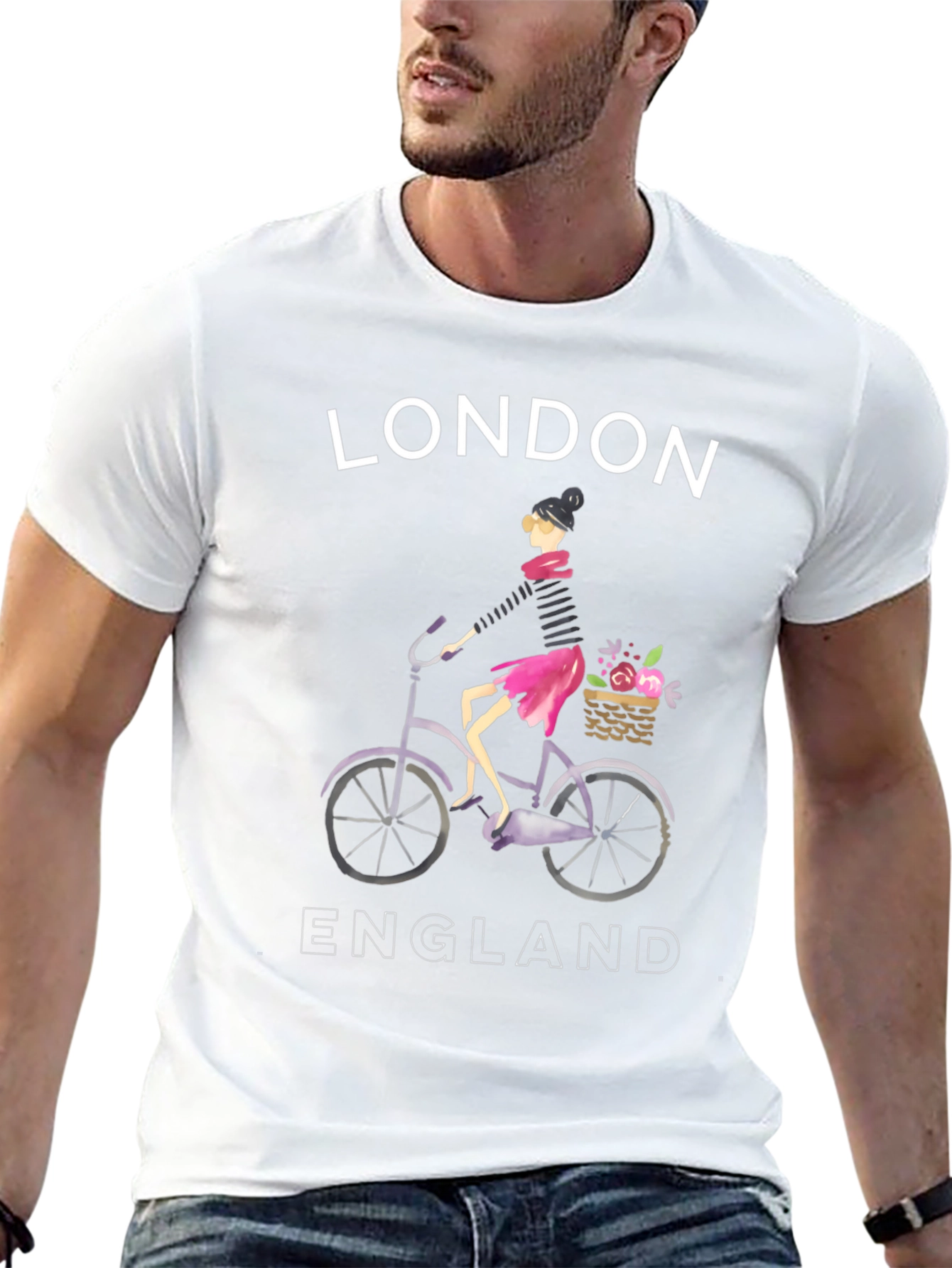 London England Graphic Tee - Bicycle Design