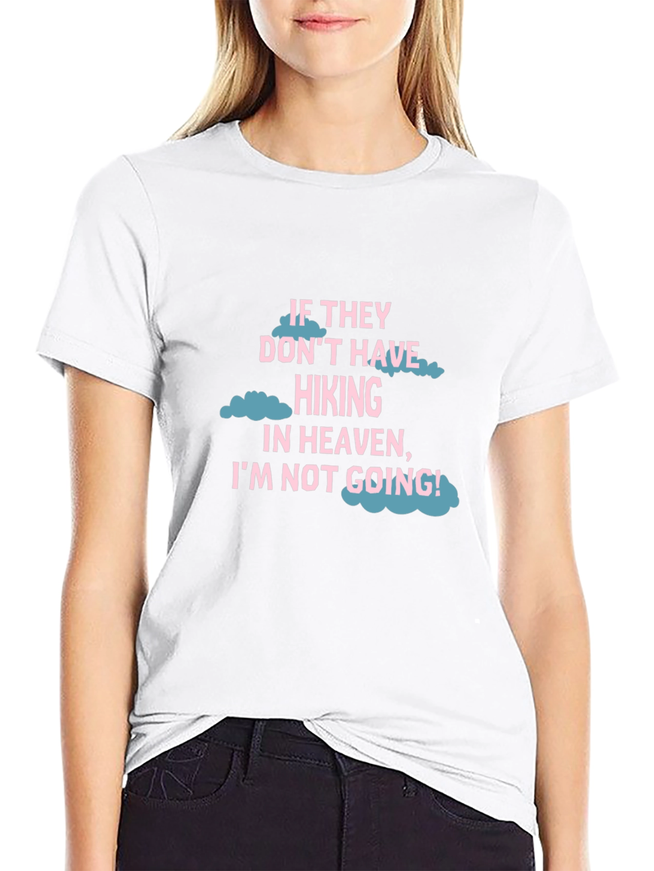 Hiking Heaven T-Shirt - Black Crew Neck Tee