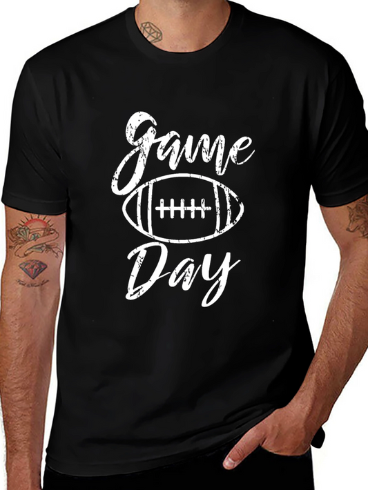 Game Day Football Graphic Tee - Black