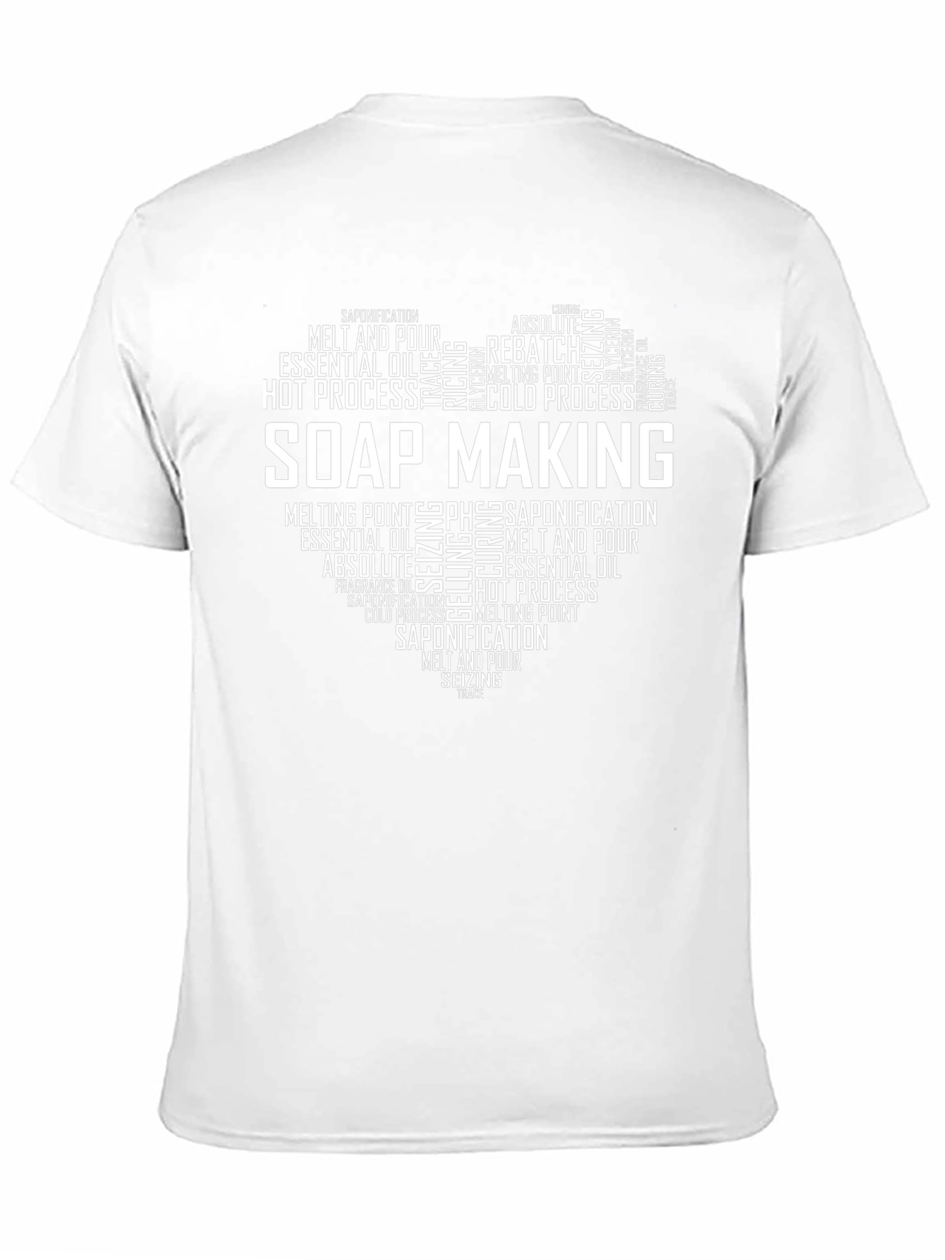 Soap Making Heart Graphic T-Shirt - Black Cotton Tee