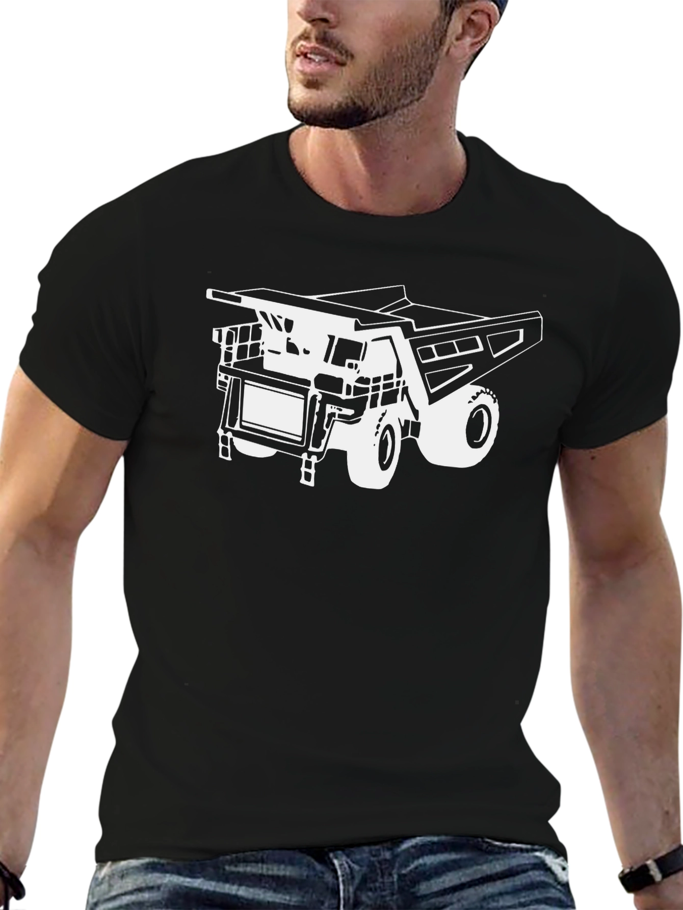Dump Truck Graphic Tee - Heavy Equipment Shirt