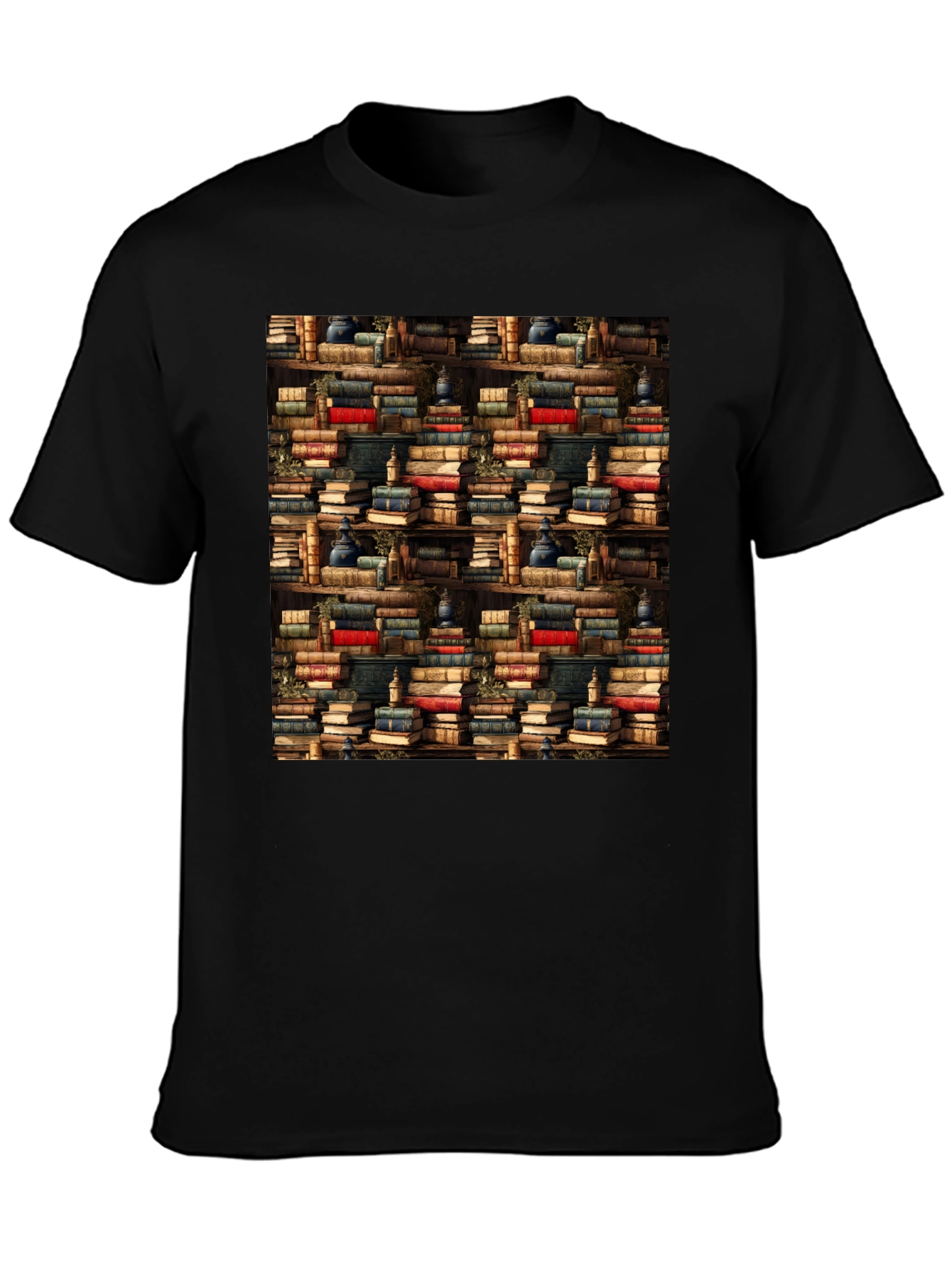 Book Shelf Pattern T-Shirt
