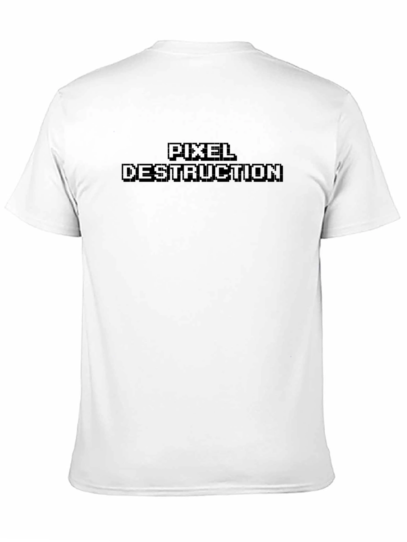 Pixel Destruction Graphic Tee - Black Gamer Shirt