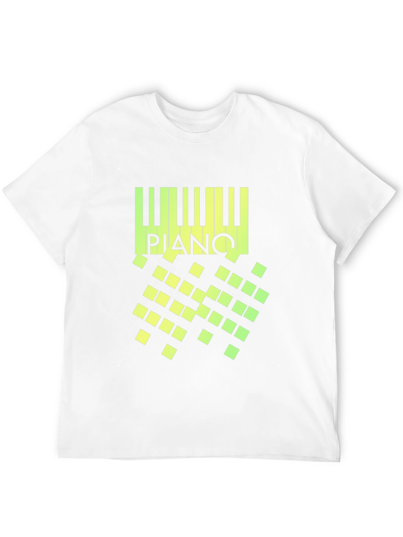 Piano Keys Graphic Black T-Shirt