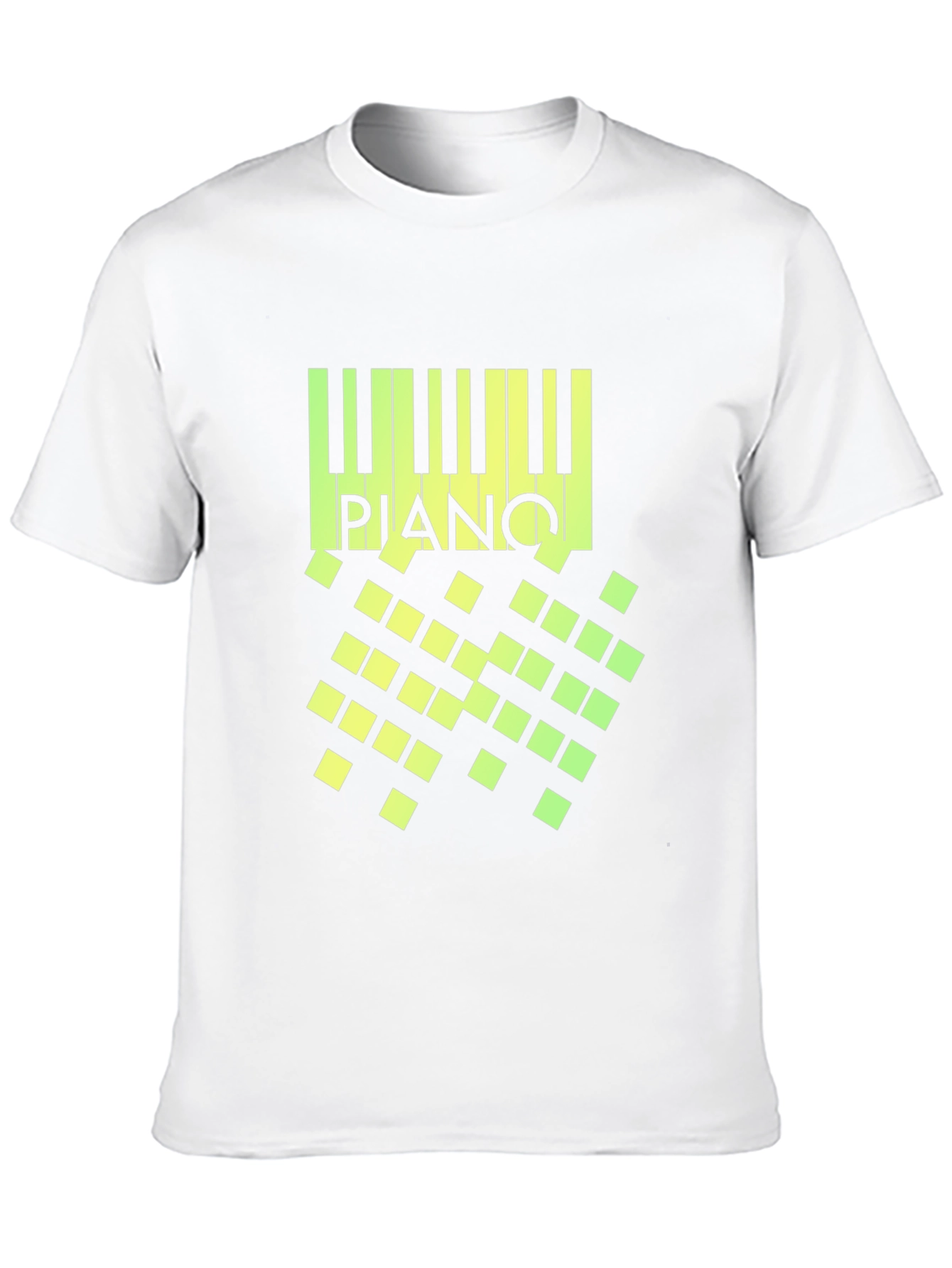 Piano Keys Graphic Black T-Shirt