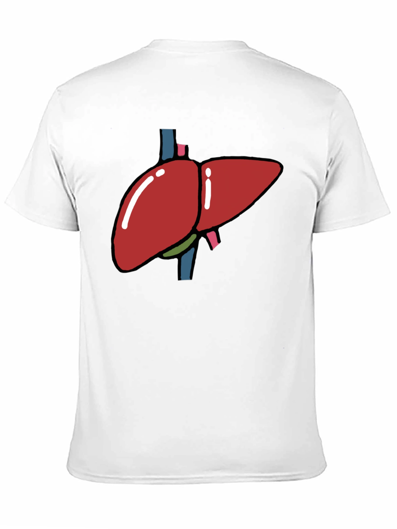 Liver Graphic T-Shirt - Black Anatomy Tee