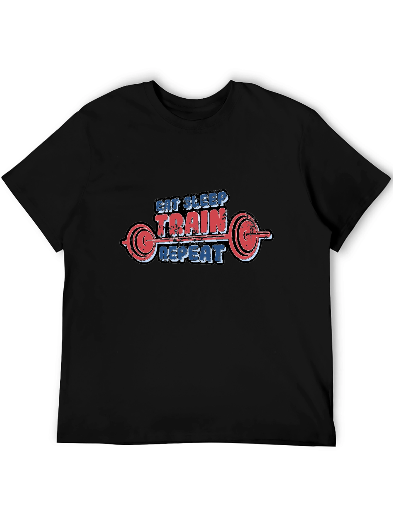 Eat Sleep Train Repeat Graphic T-Shirt