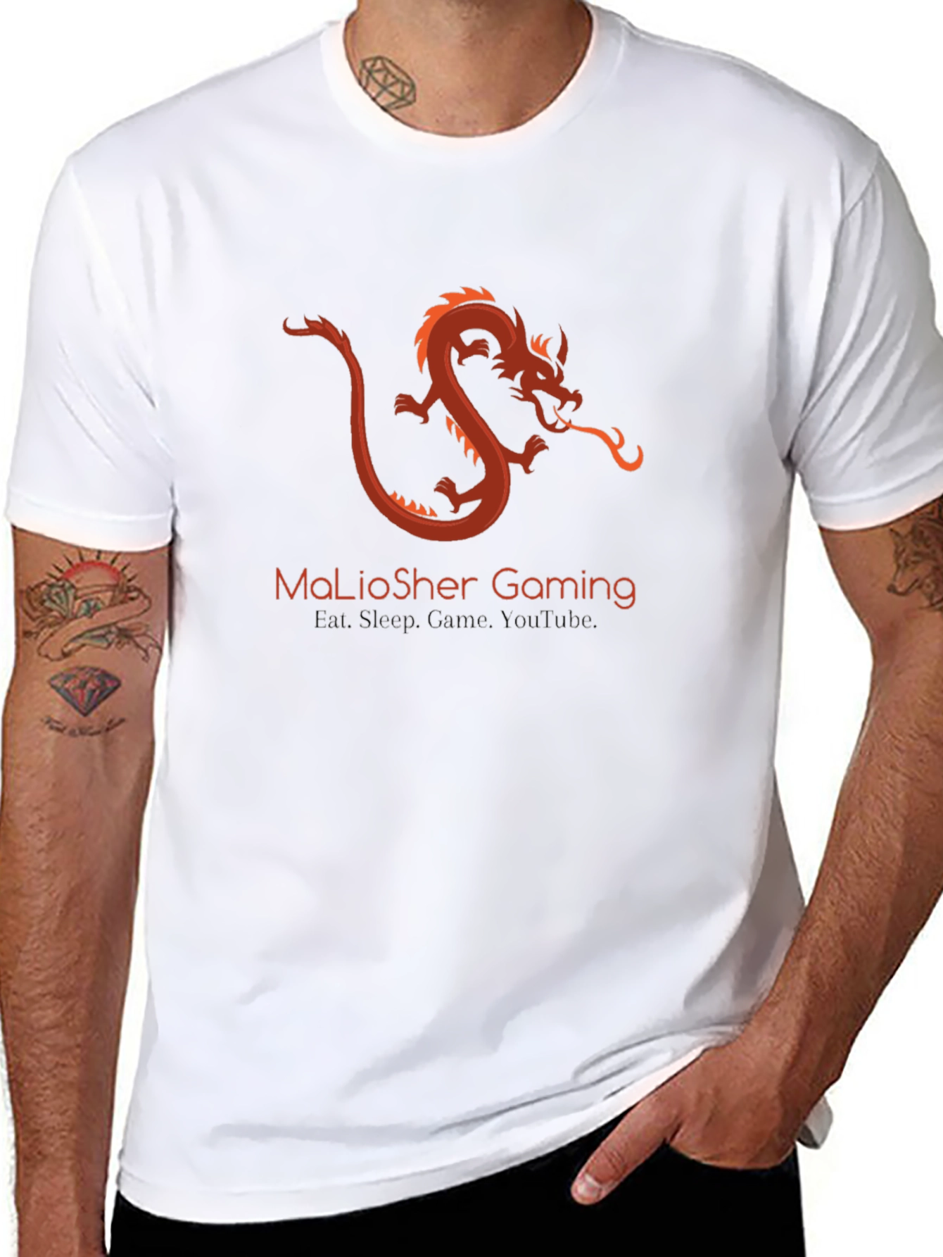 Gaming Dragon Graphic Tee - Gamer T-Shirt