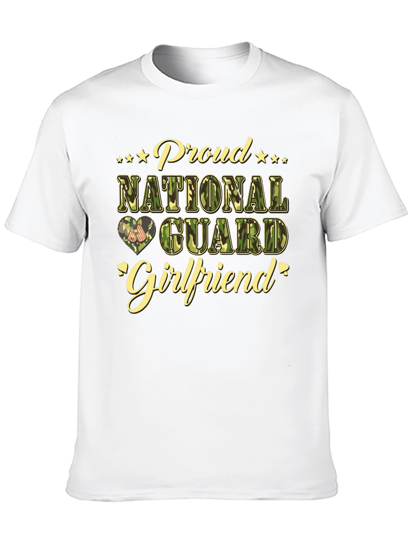 Proud National Guard Girlfriend T-Shirt