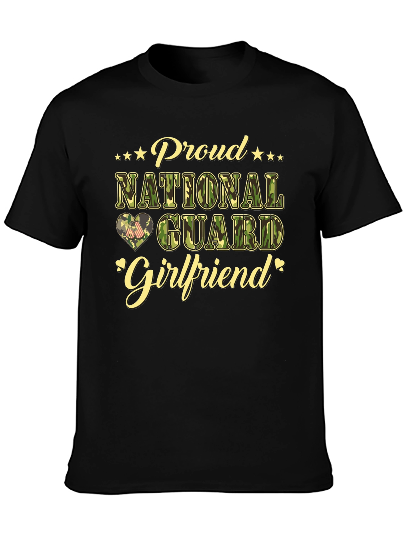 Proud National Guard Girlfriend T-Shirt