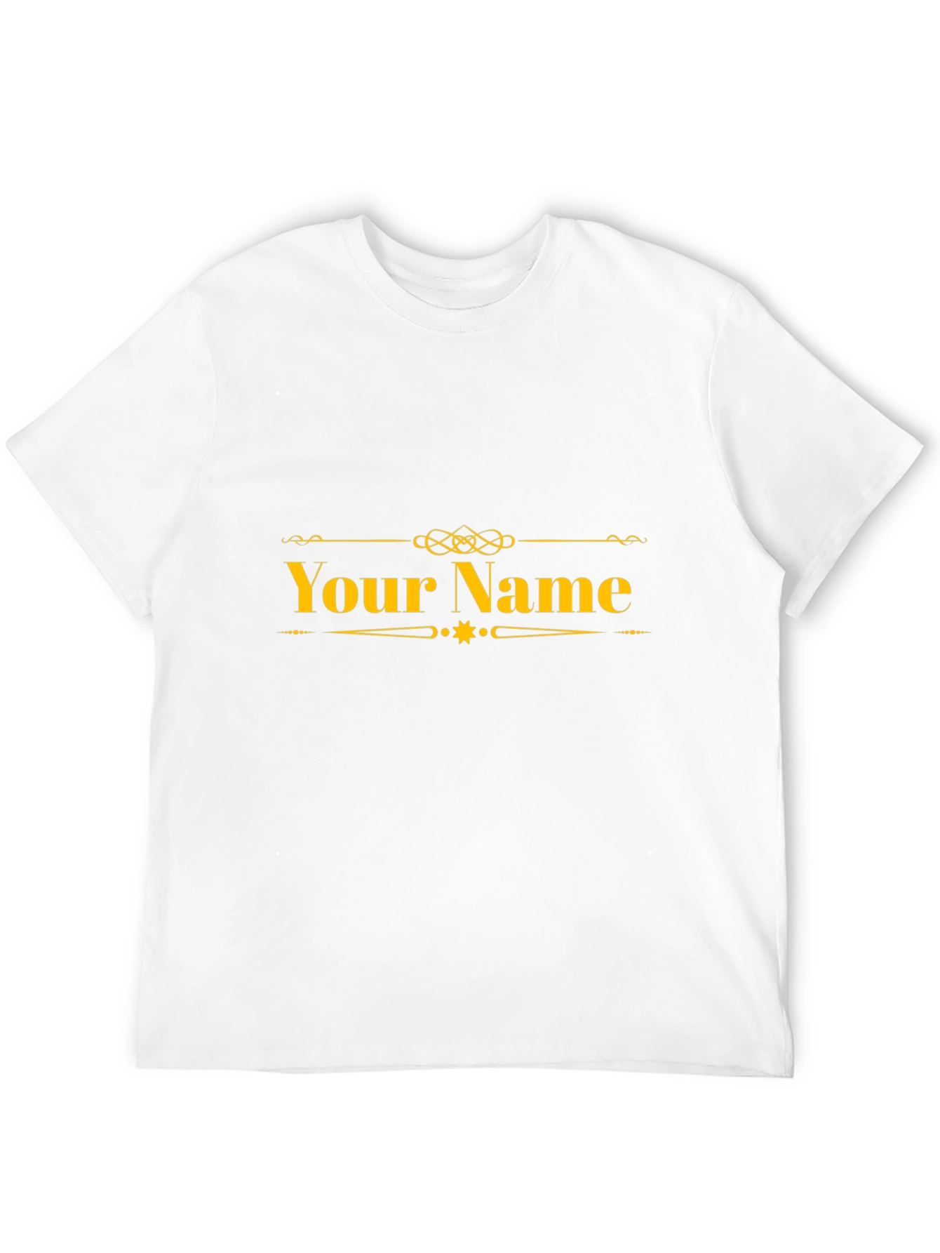 Customizable Name T-Shirt - Black
