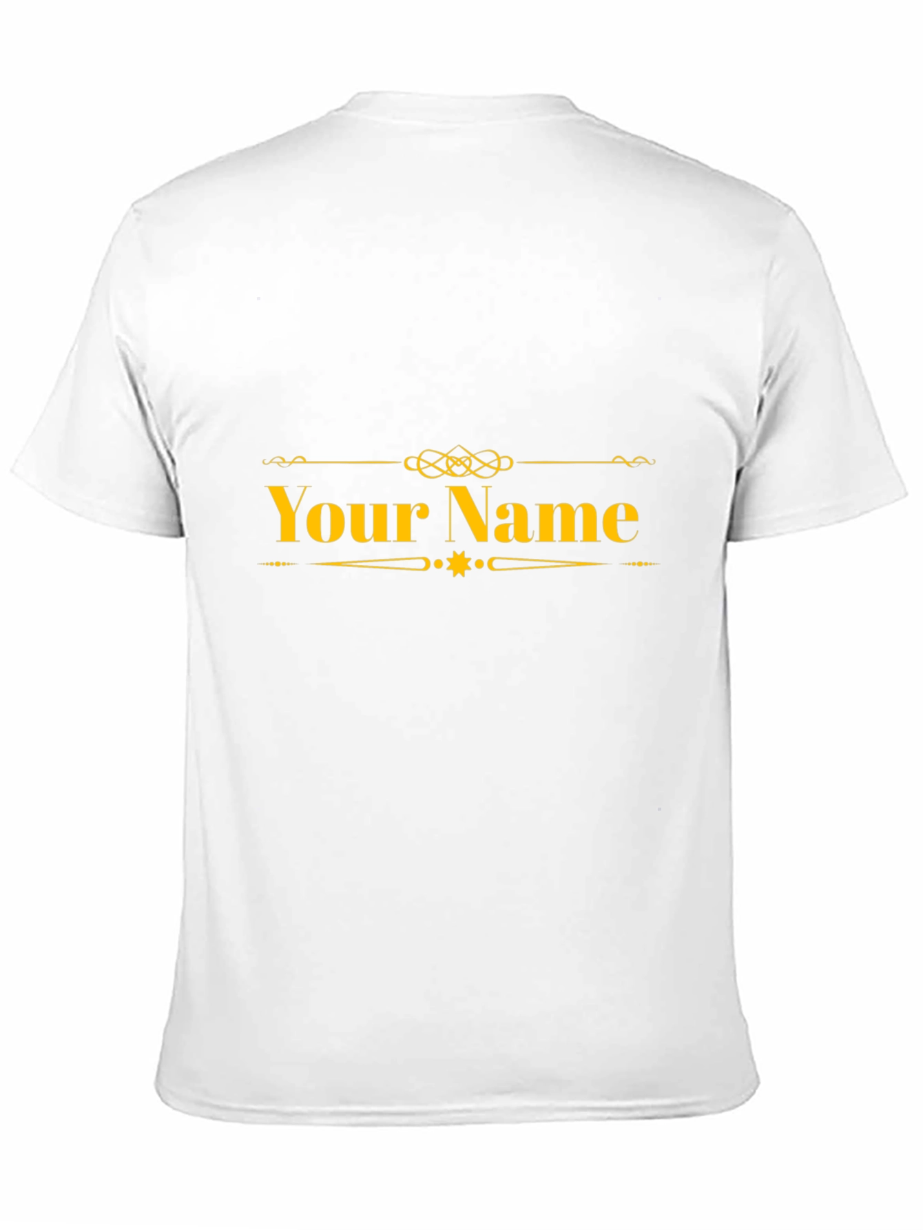 Customizable Name T-Shirt - Black