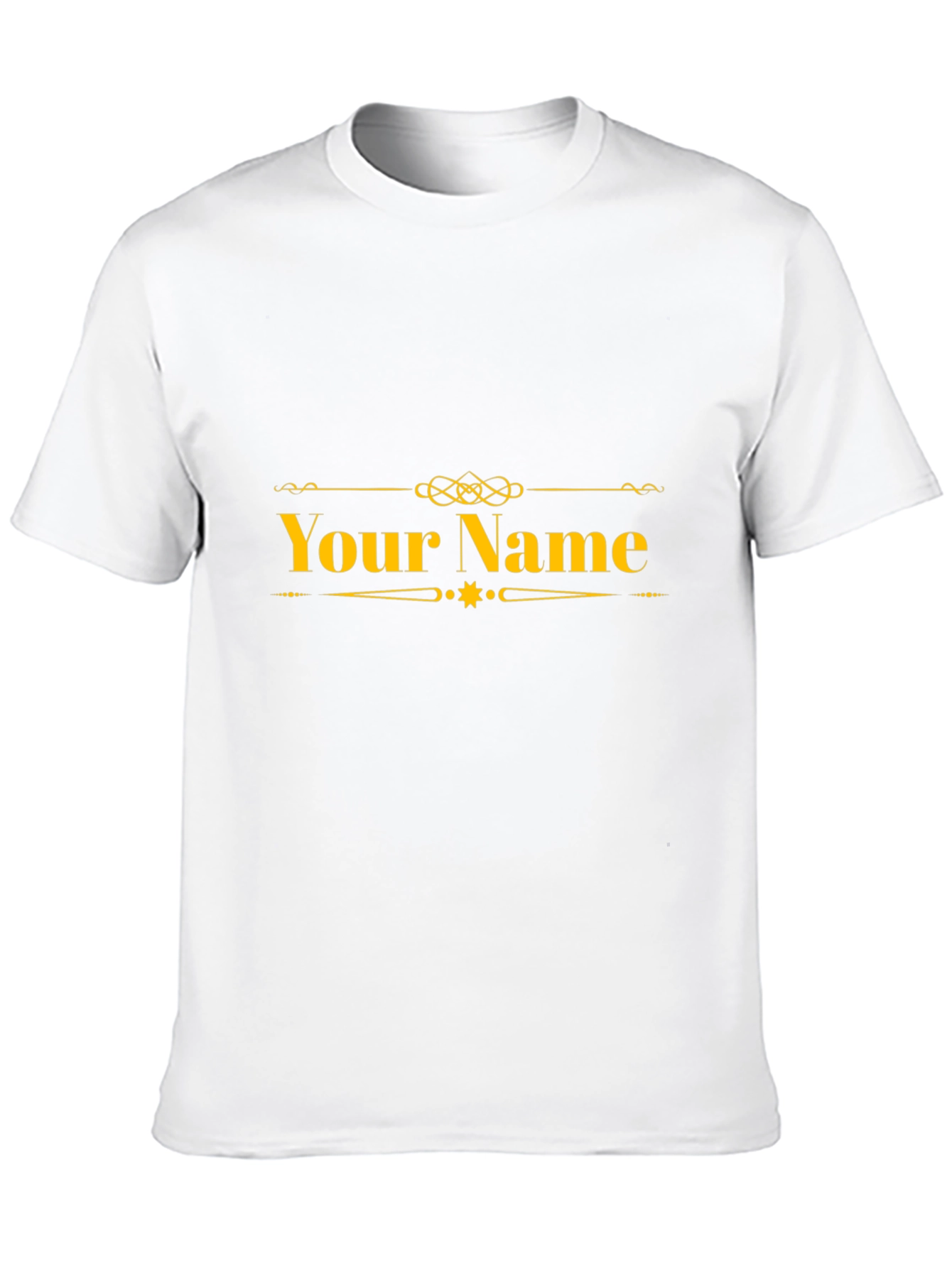 Customizable Name T-Shirt - Black
