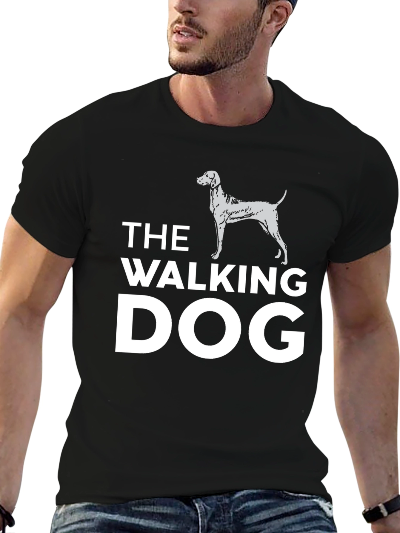 The Walking Dog T-Shirt - Novelty Graphic Tee