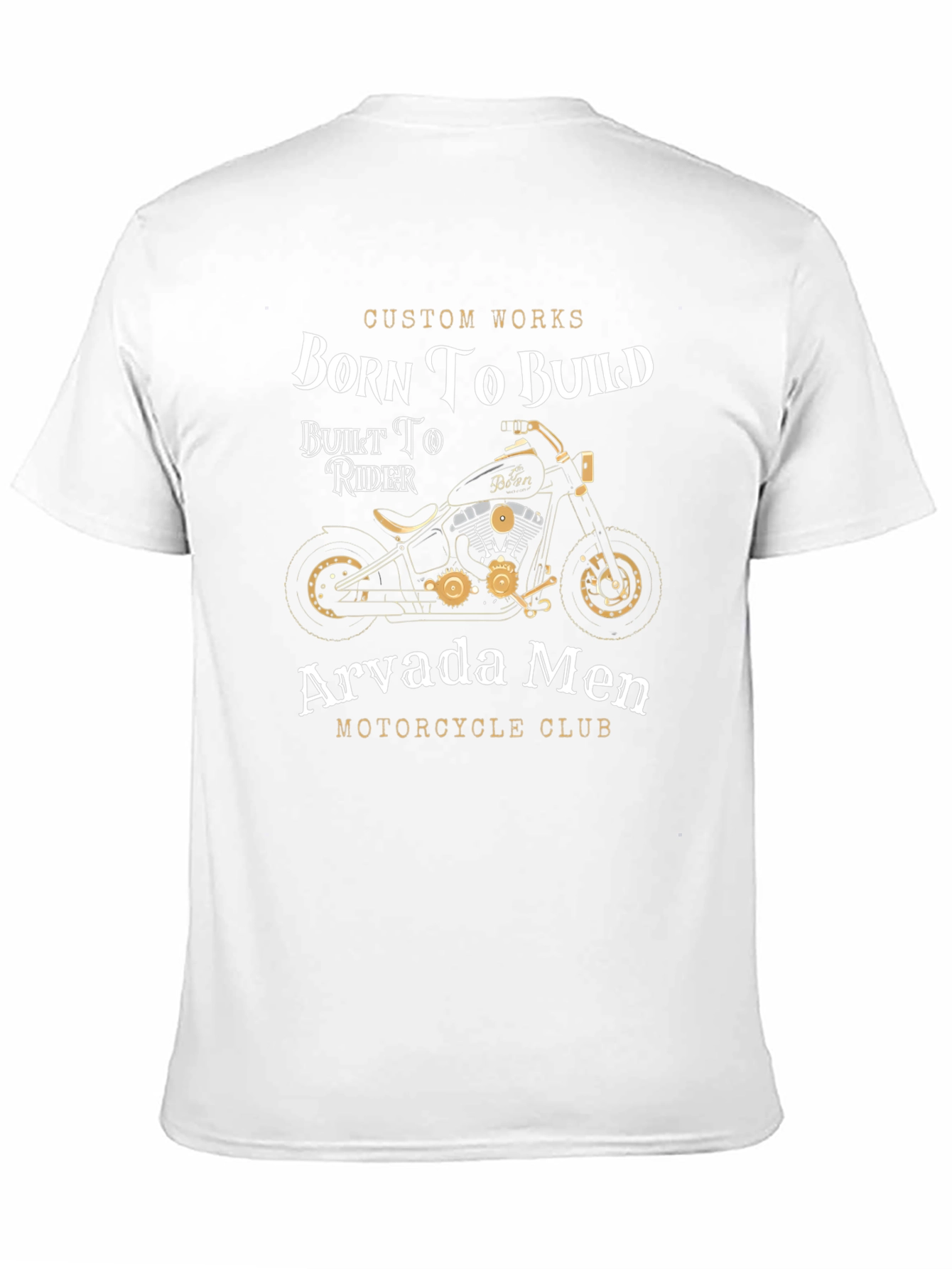 Born To Build Motorcycle Club Graphic T-Shirt