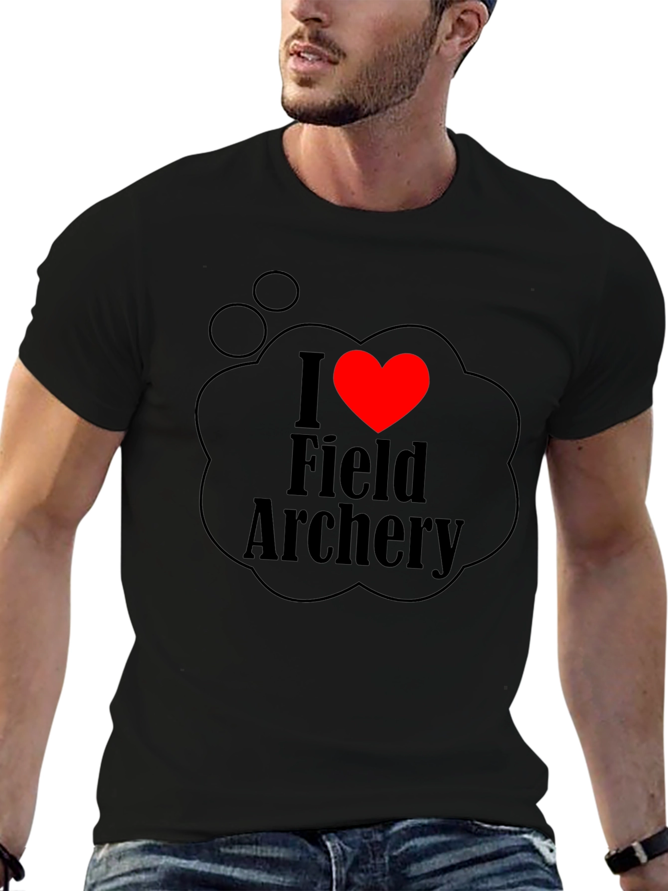 I Heart Field Archery T-Shirt - Black