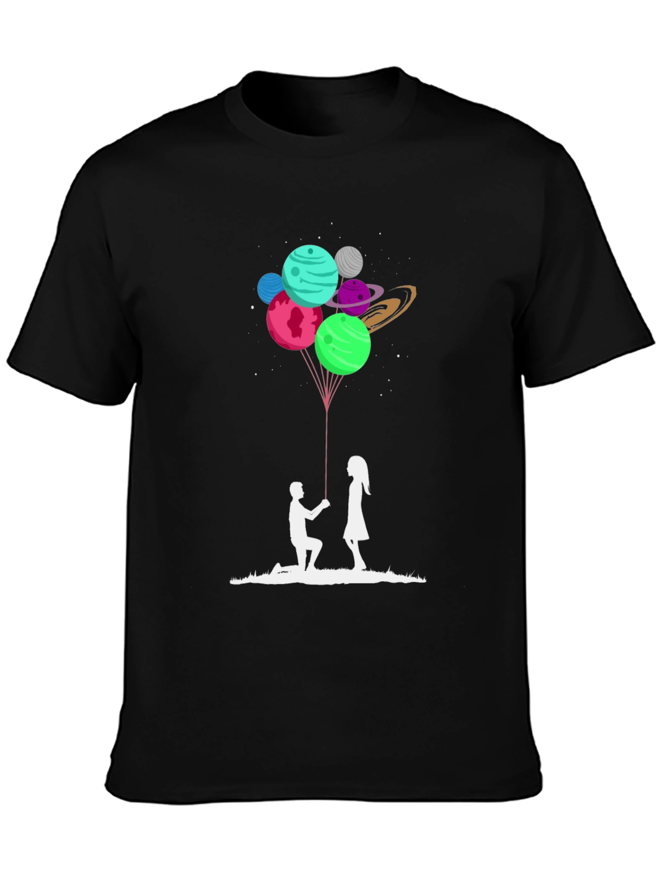 Romantic Planets Proposal T-Shirt