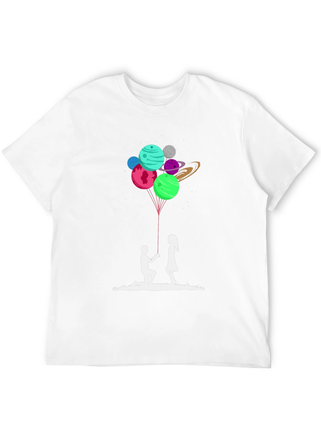 Romantic Planets Proposal T-Shirt