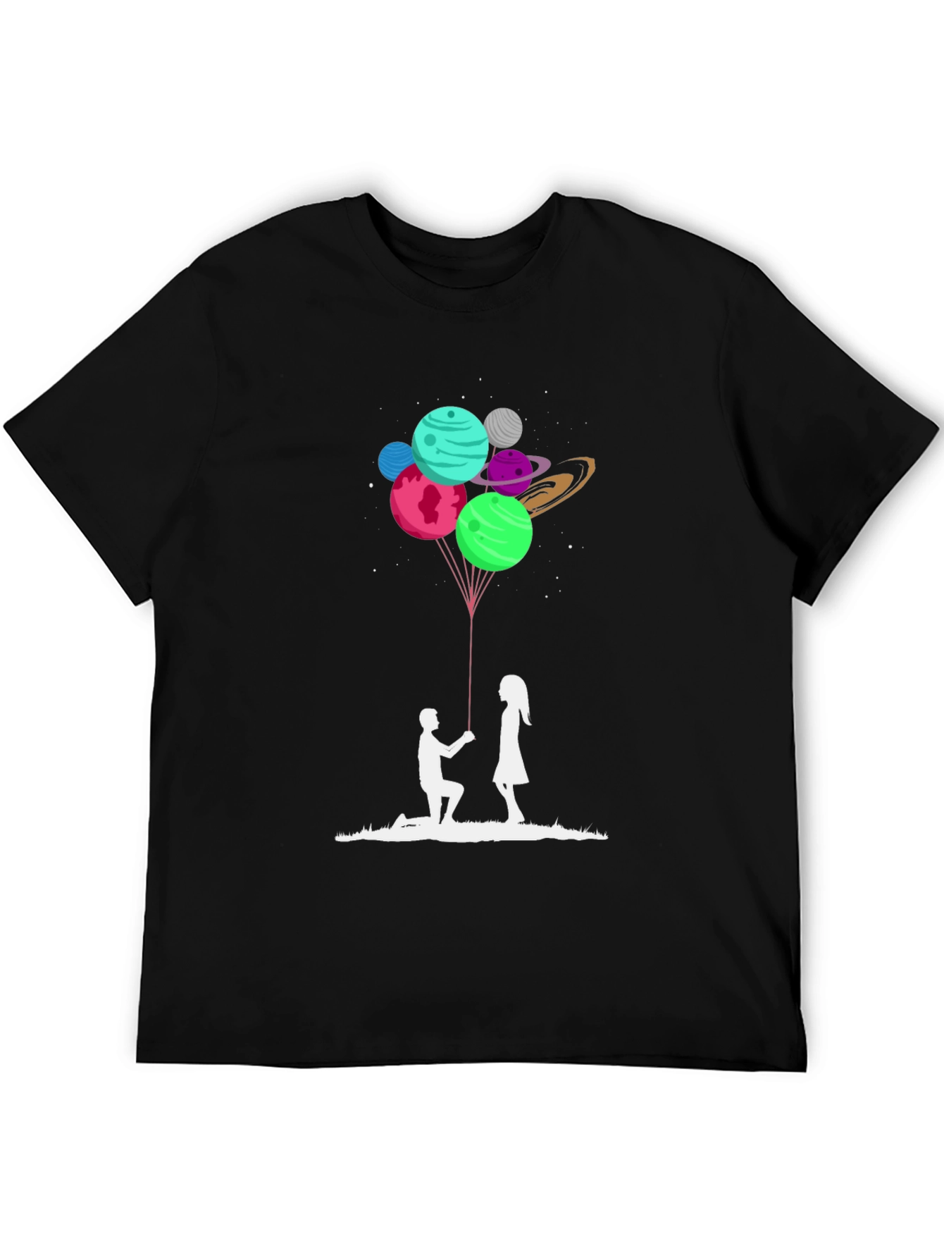 Romantic Planets Proposal T-Shirt