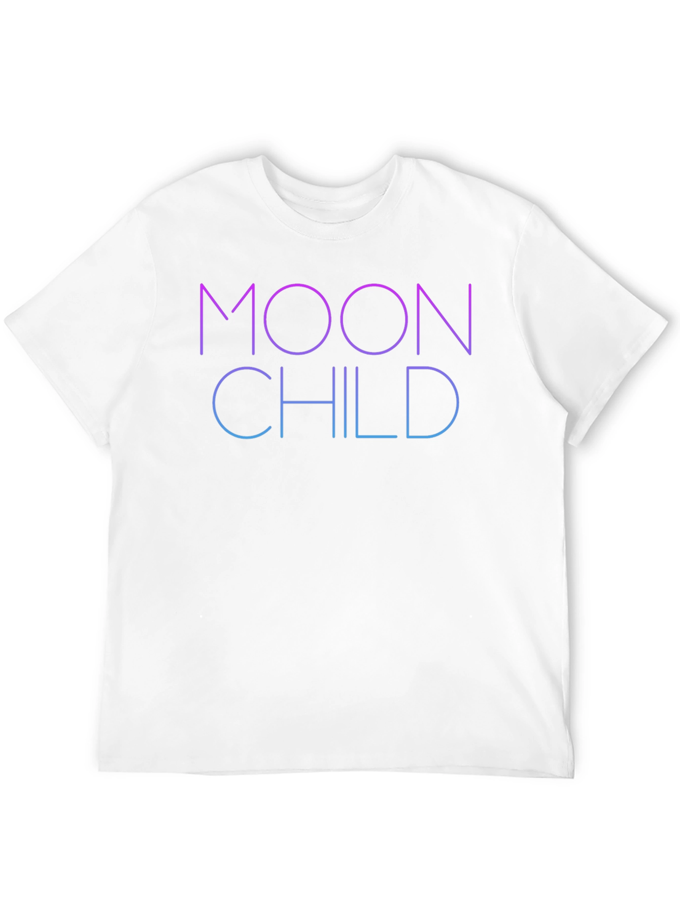 Moon Child Graphic T-Shirt - Black Crew Neck Tee