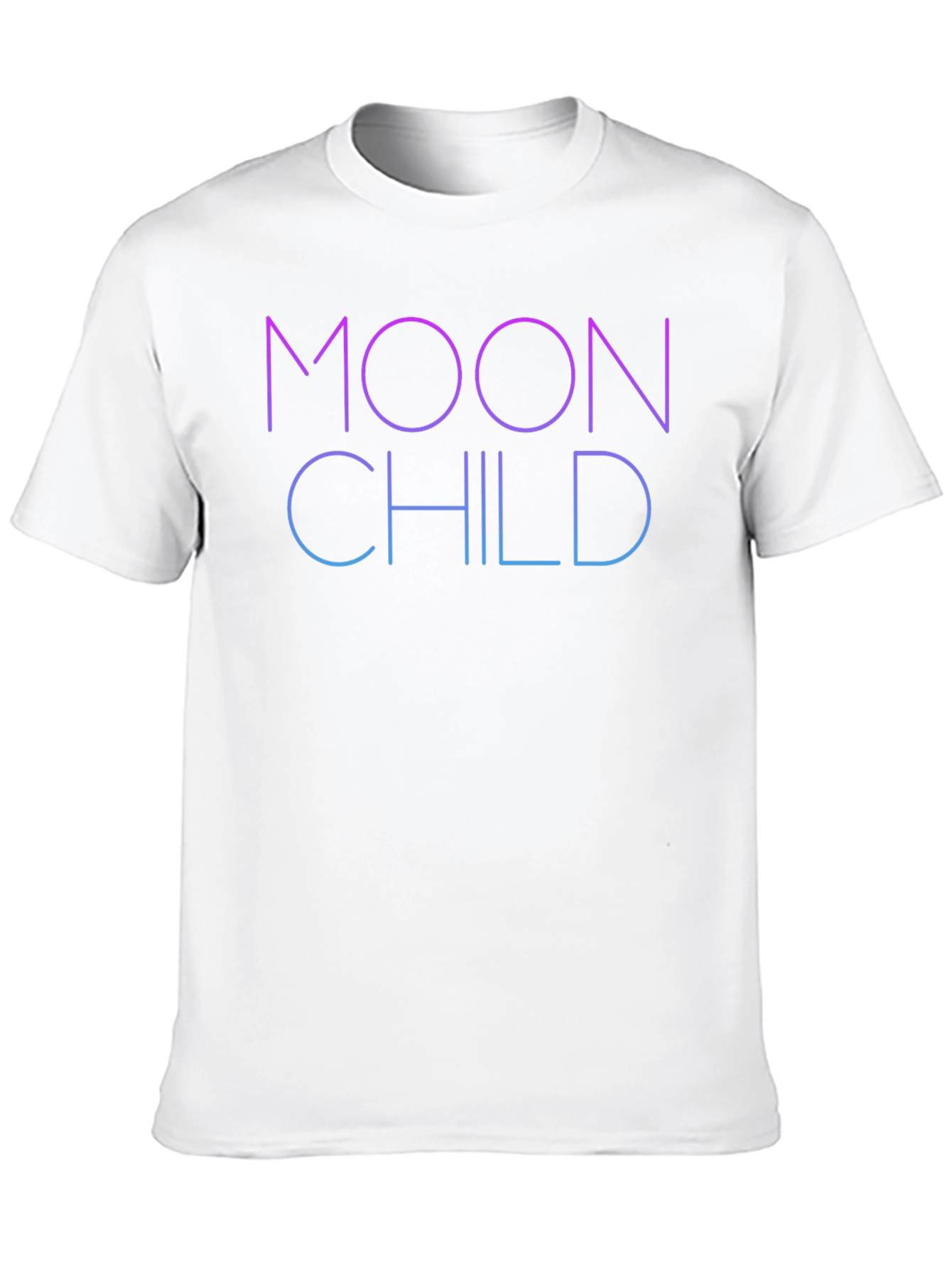Moon Child Graphic T-Shirt - Black Crew Neck Tee