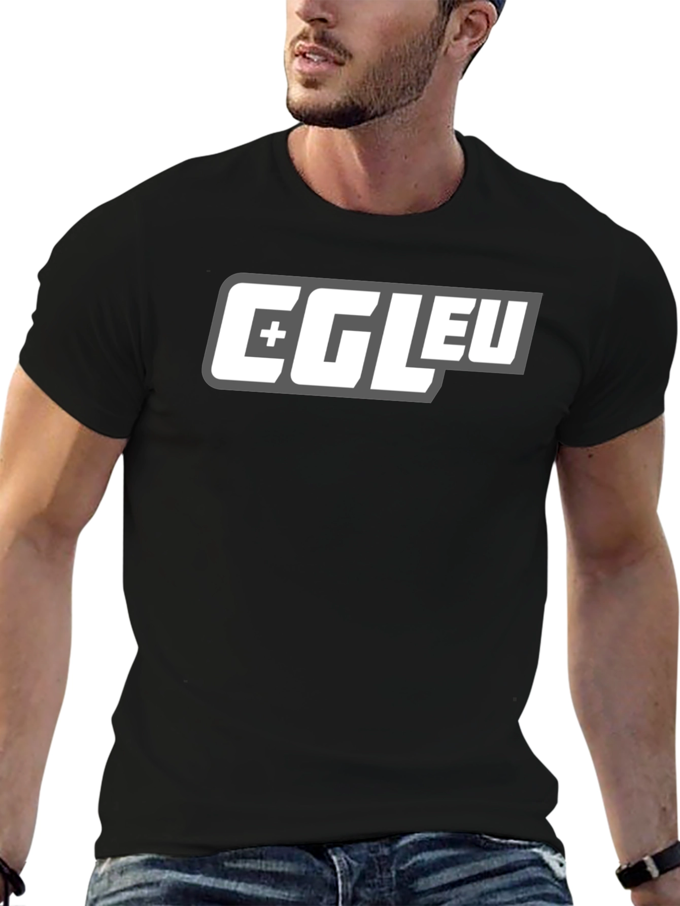 CGLEU Graphic Print Black T-Shirt