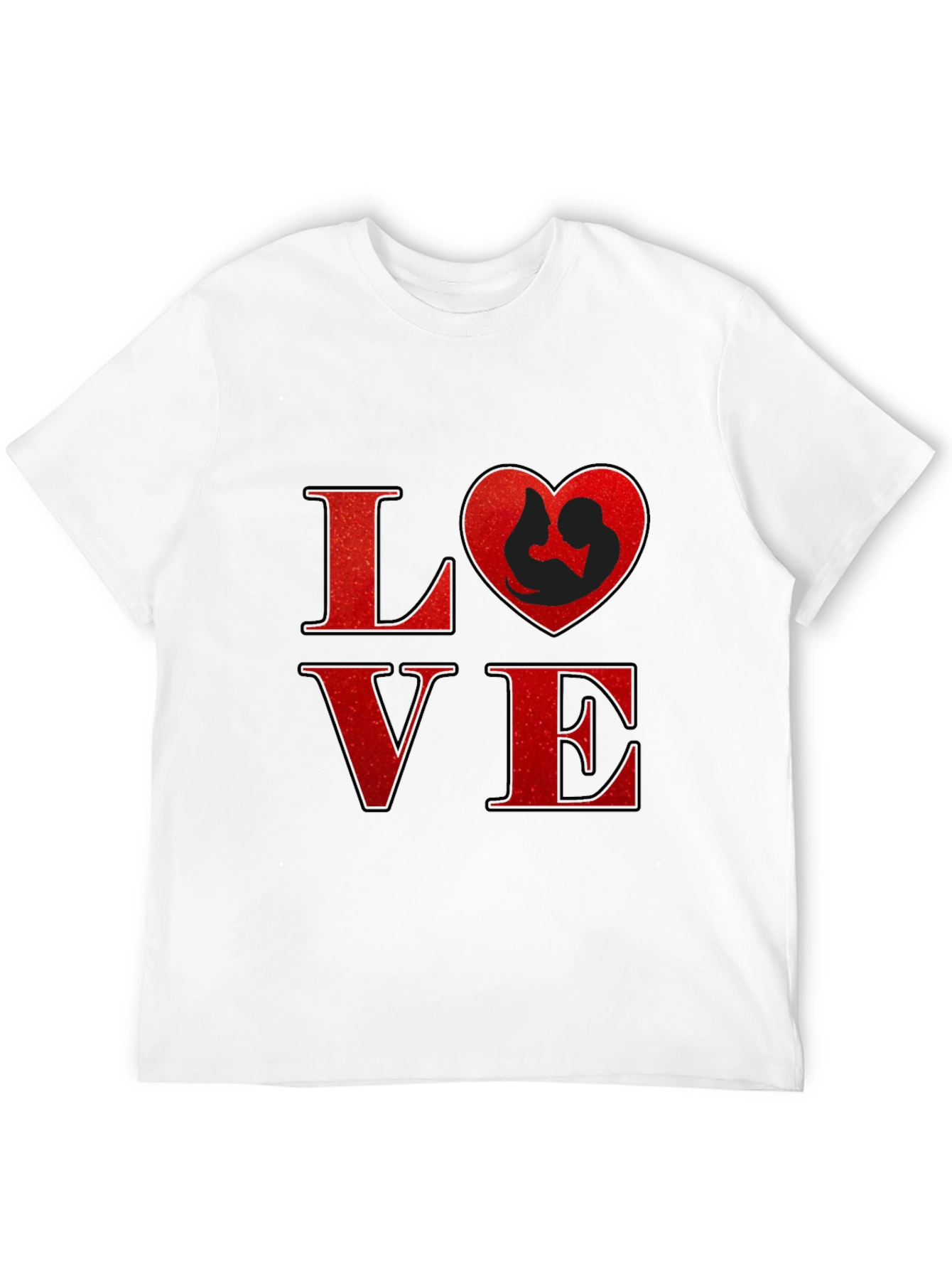 Love Heart Mom & Baby Graphic T-Shirt