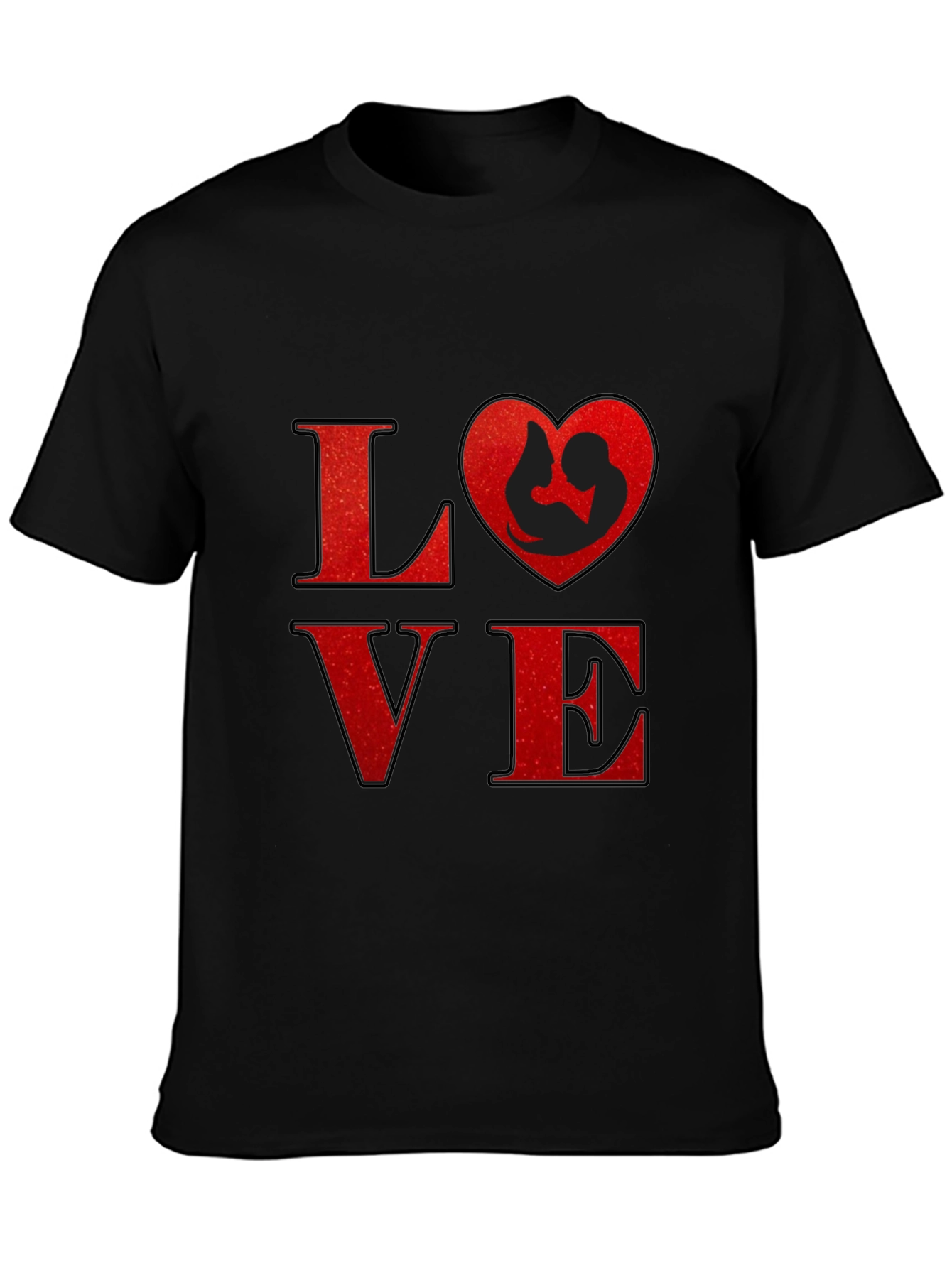 Love Heart Mom & Baby Graphic T-Shirt