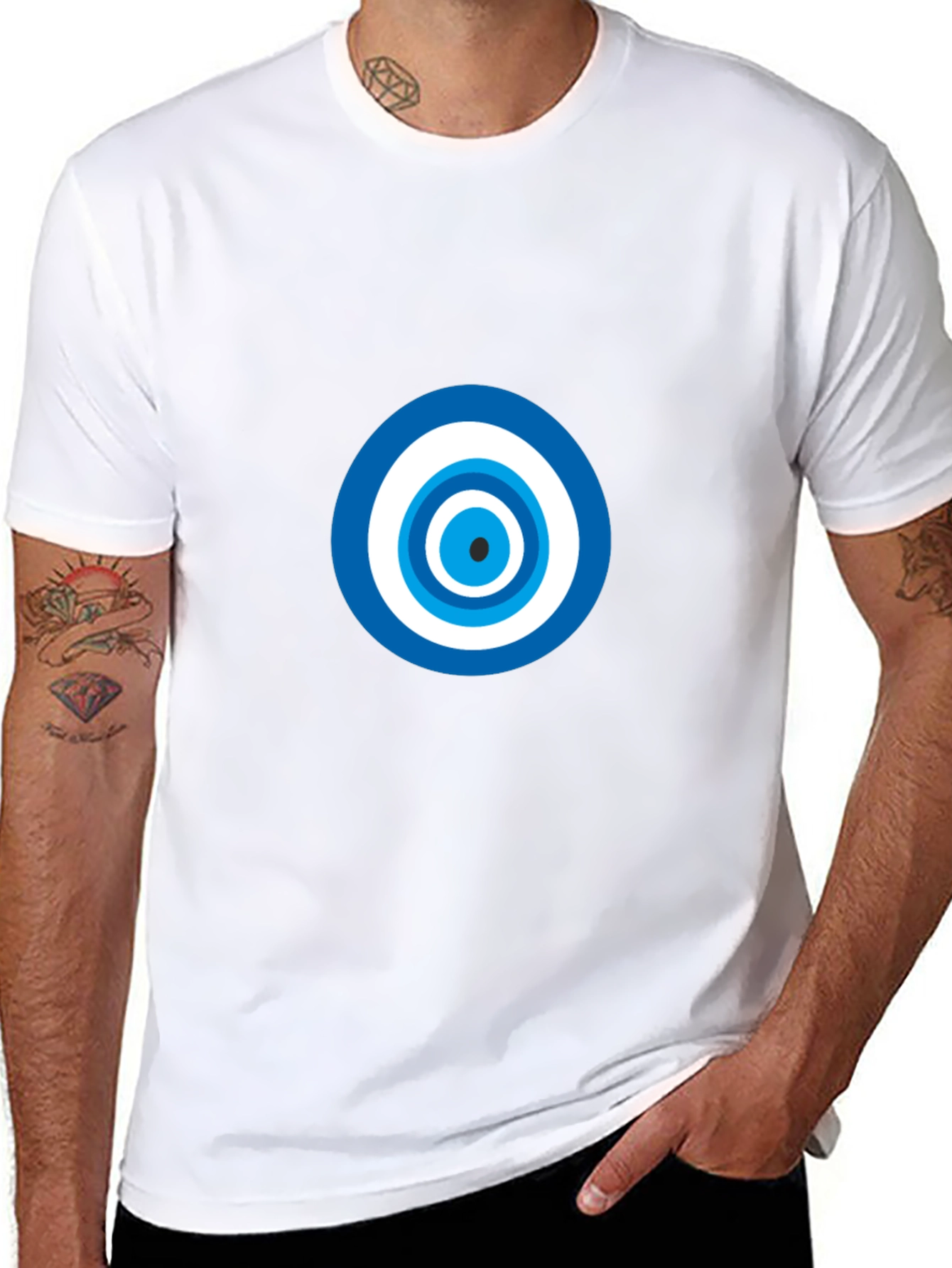 Evil Eye Graphic Black T-Shirt