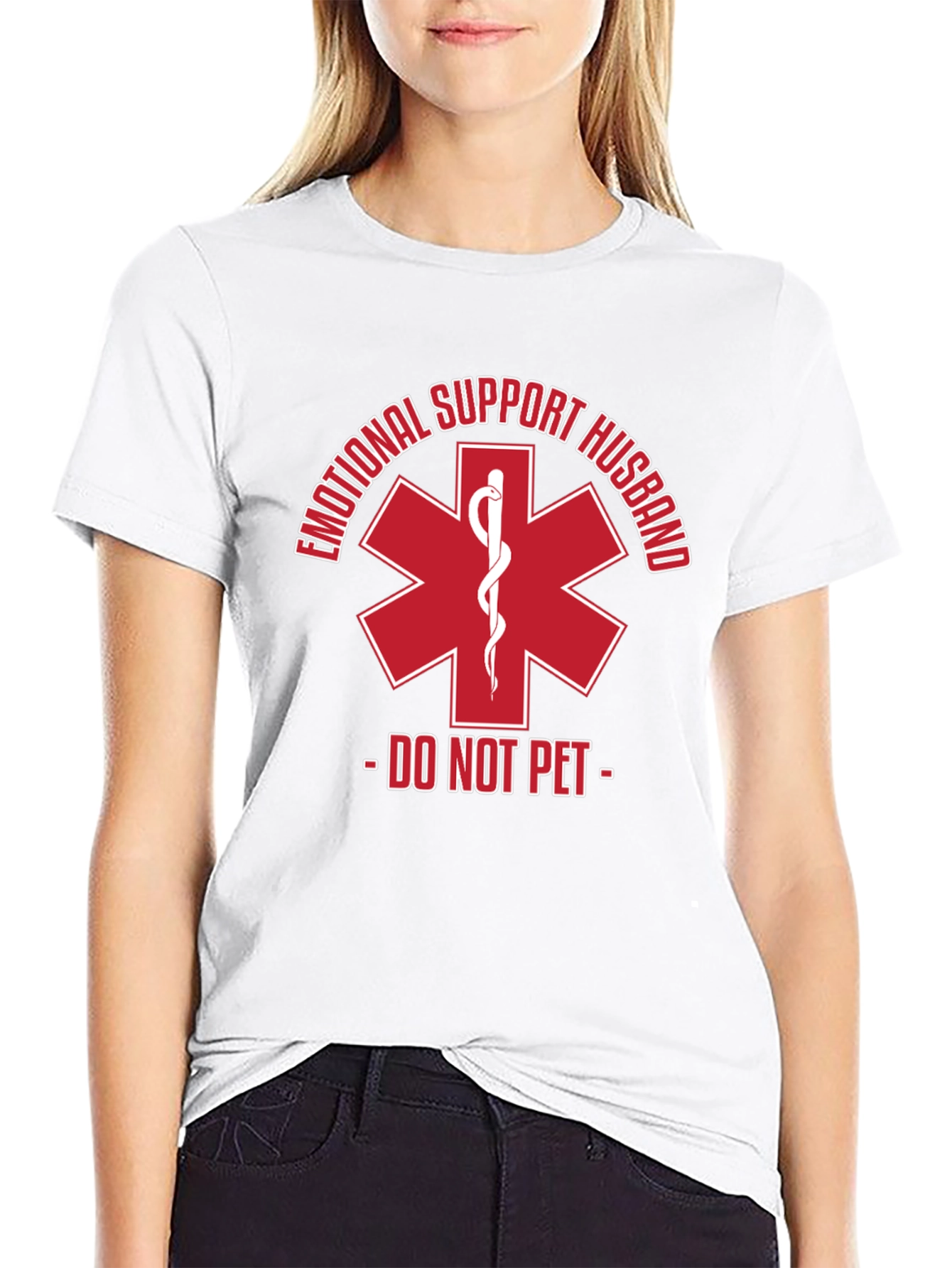 Emotional Support Husband T-Shirt - Do Not Pet