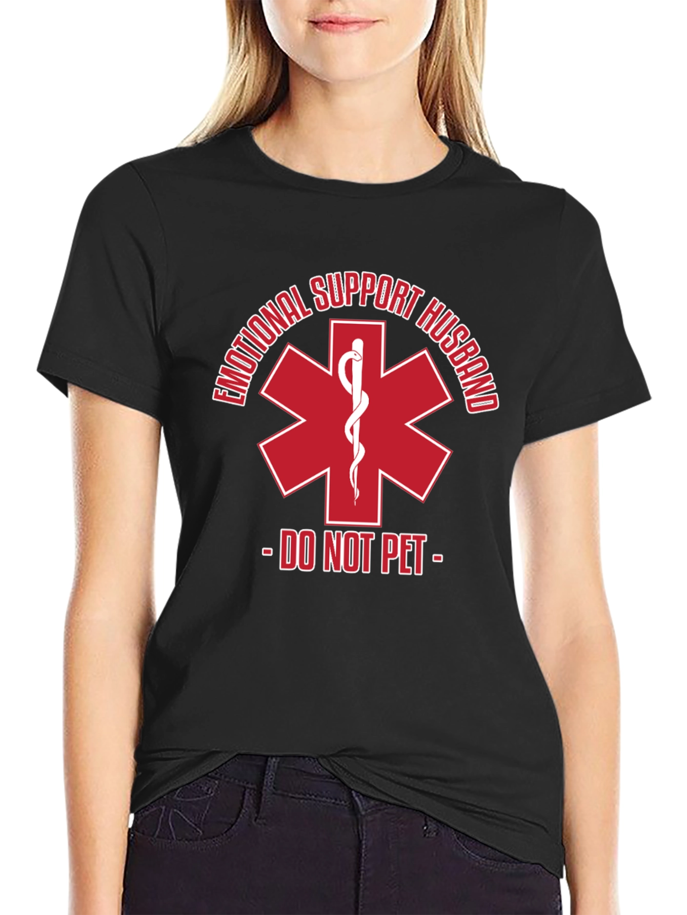 Emotional Support Husband T-Shirt - Do Not Pet