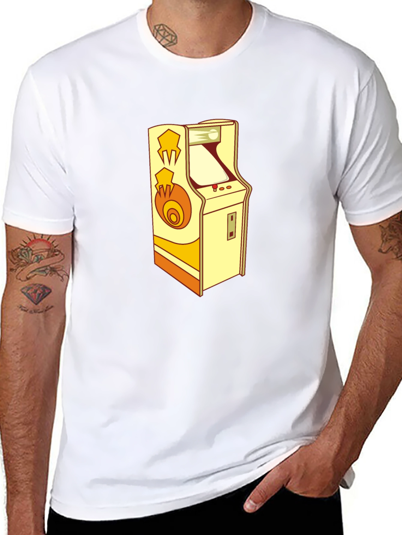 Retro Arcade Game Black T-Shirt - Classic Gamer Style