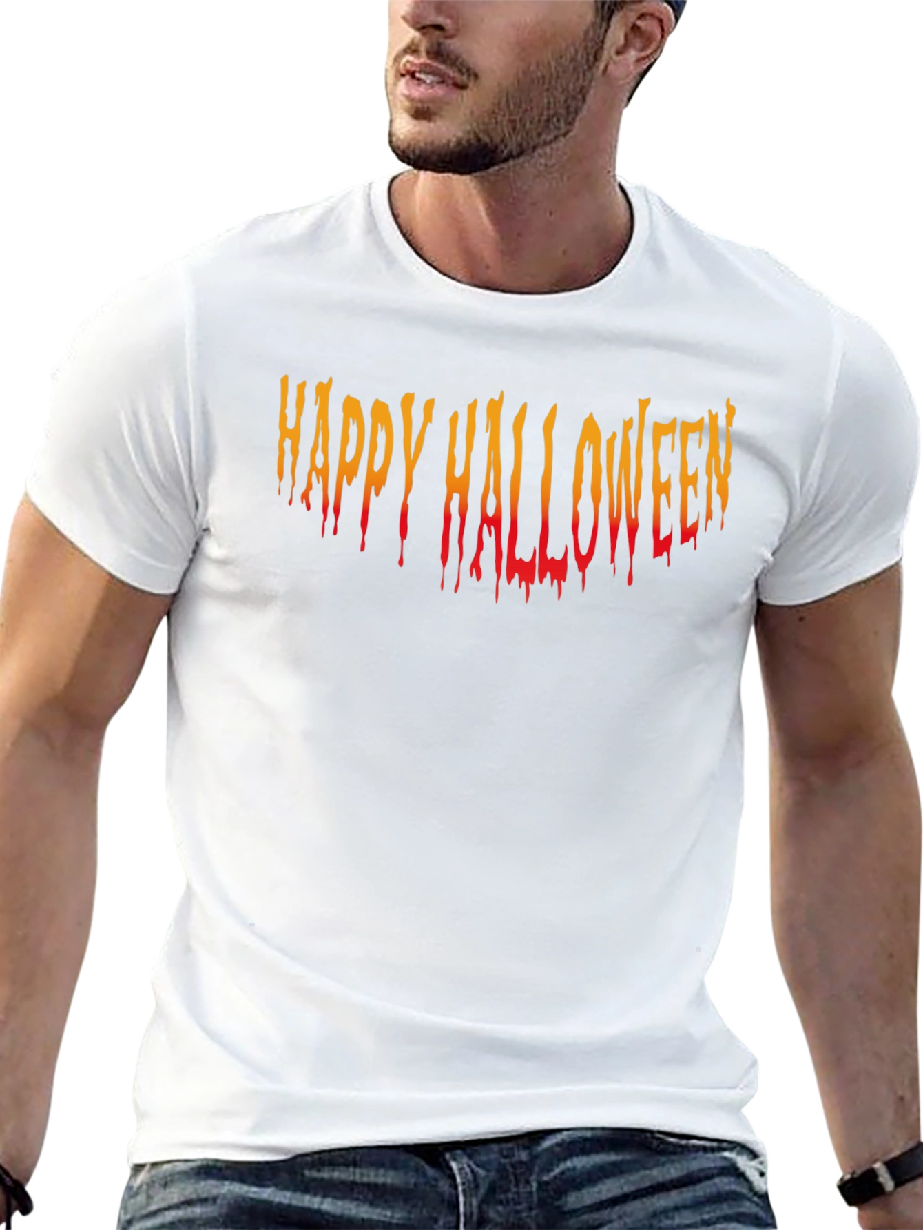 Happy Halloween Graphic T-Shirt - Spooky Season Tee