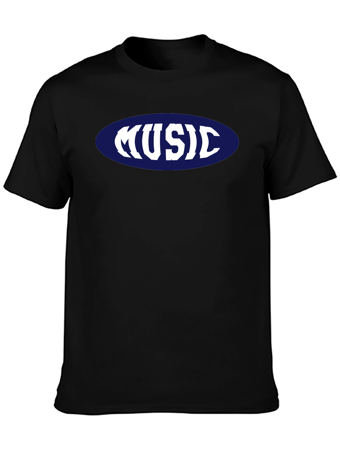 Music T-Shirt - Retro Oval Design