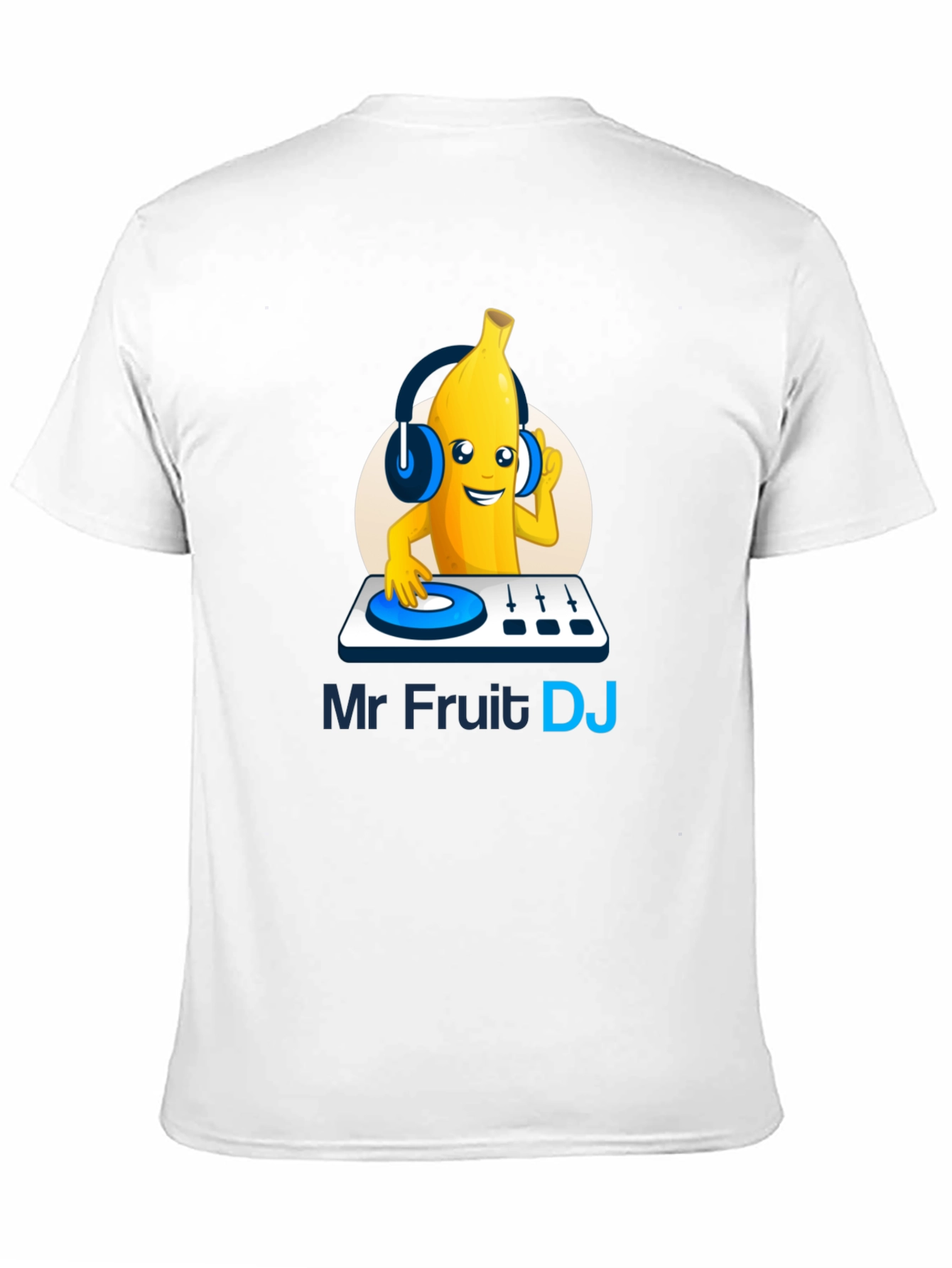 Mr Fruit DJ T-Shirt - Black Cotton Graphic Tee