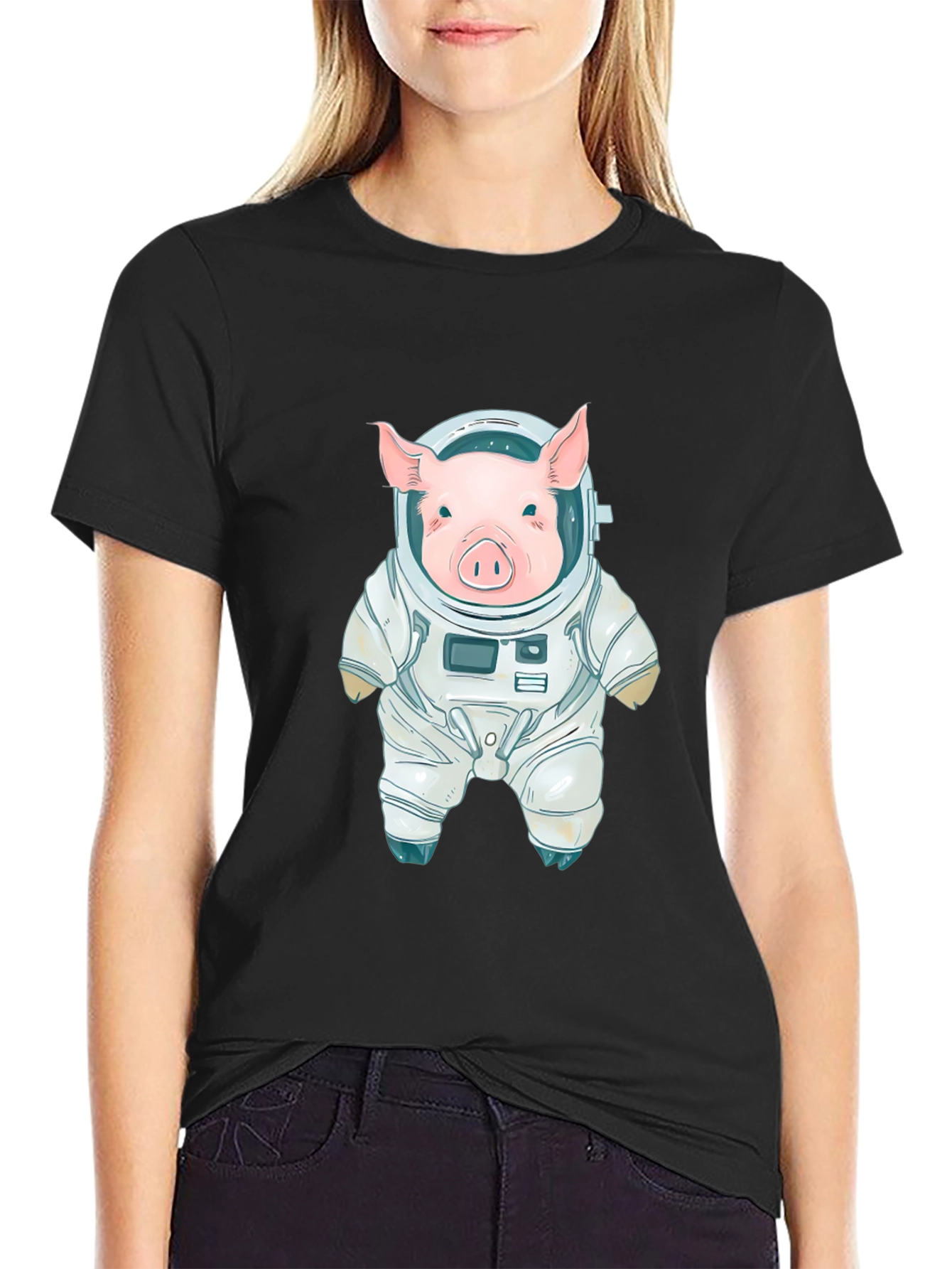 Pig Astronaut T-Shirt - Space Adventure