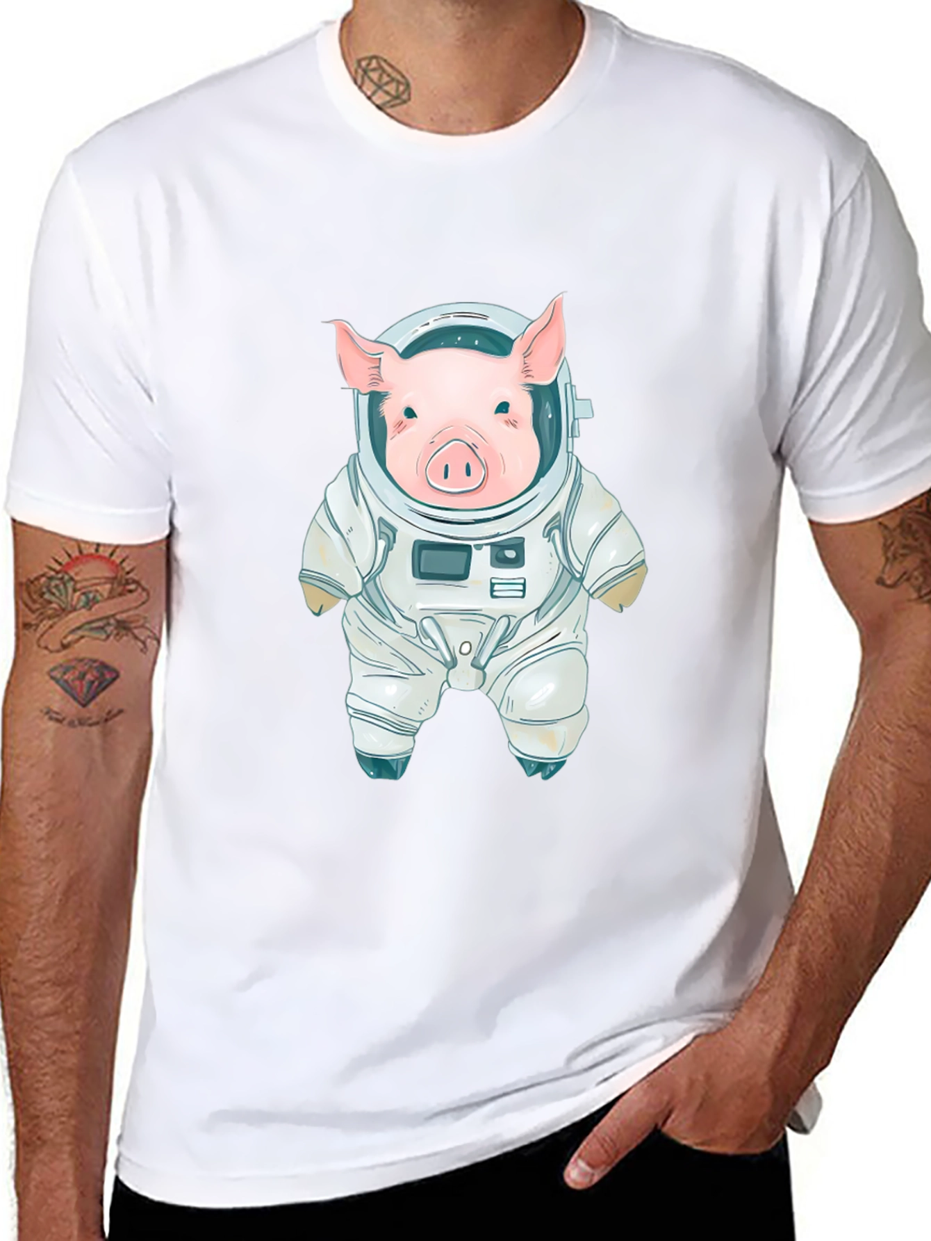 Pig Astronaut T-Shirt - Space Adventure