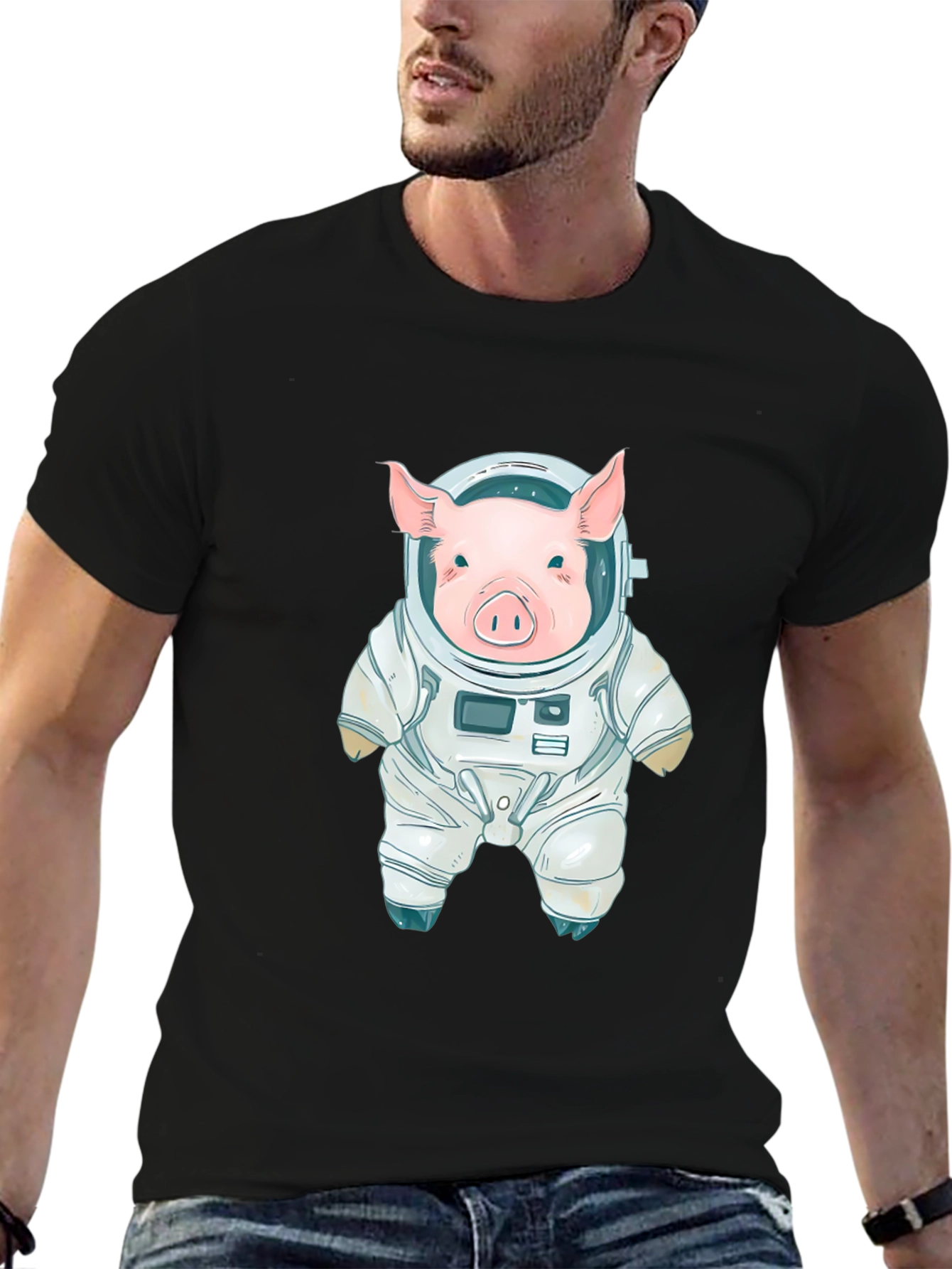 Pig Astronaut T-Shirt - Space Adventure