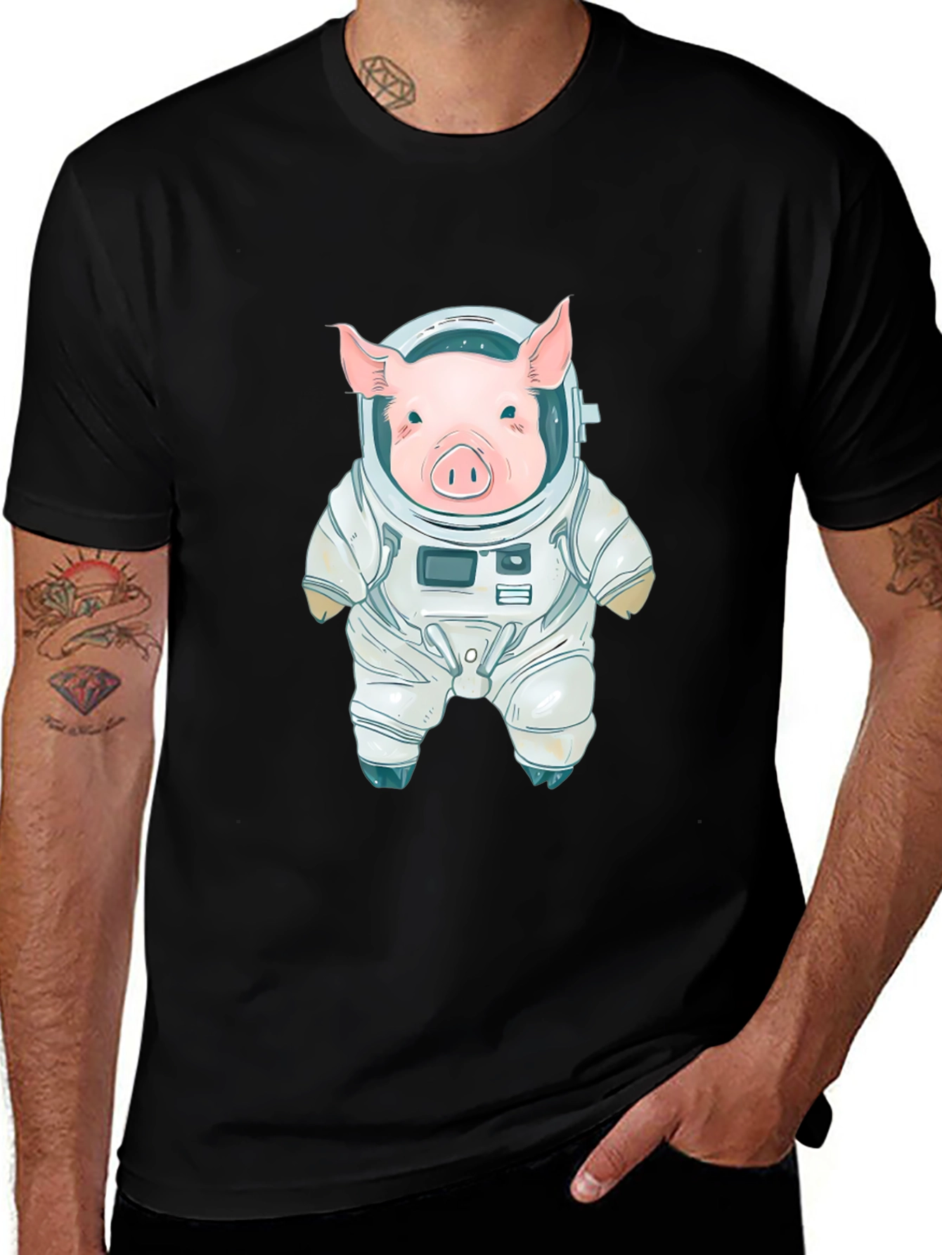 Pig Astronaut T-Shirt - Space Adventure